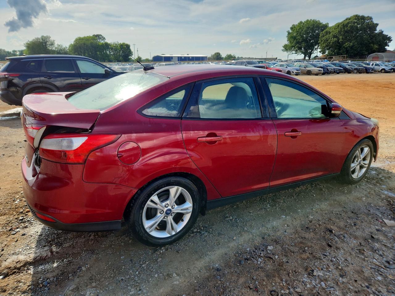 2014 Ford Focus Se Red vin: 1FADP3F27EL126424