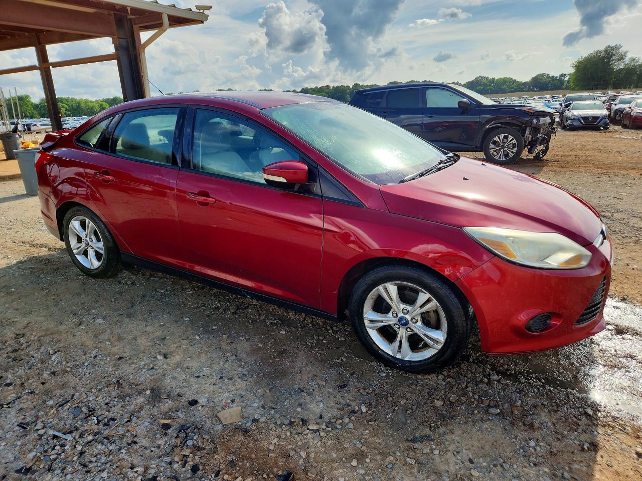2014 Ford Focus Se Red vin: 1FADP3F27EL126424