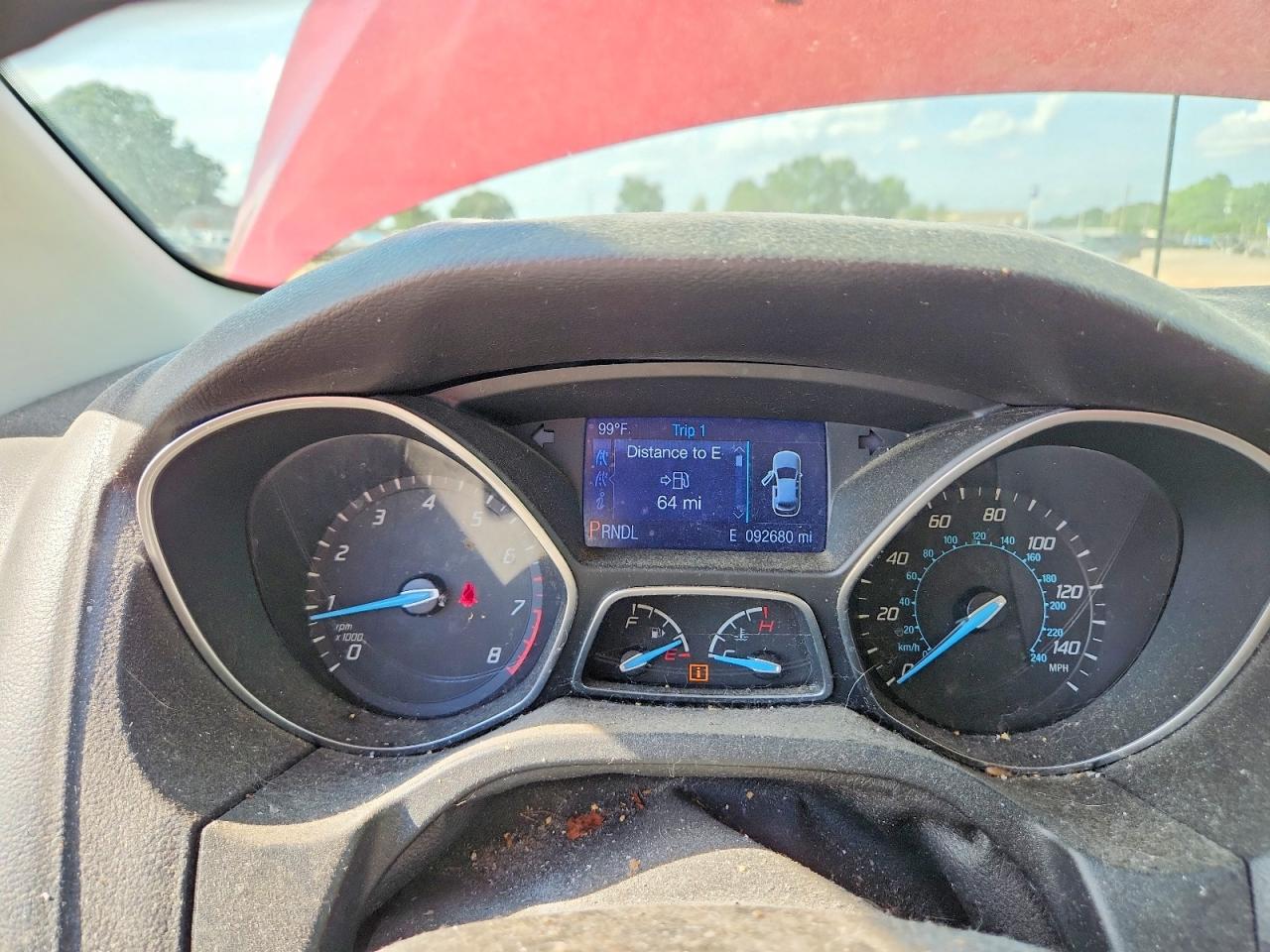 2014 Ford Focus Se Red vin: 1FADP3F27EL126424