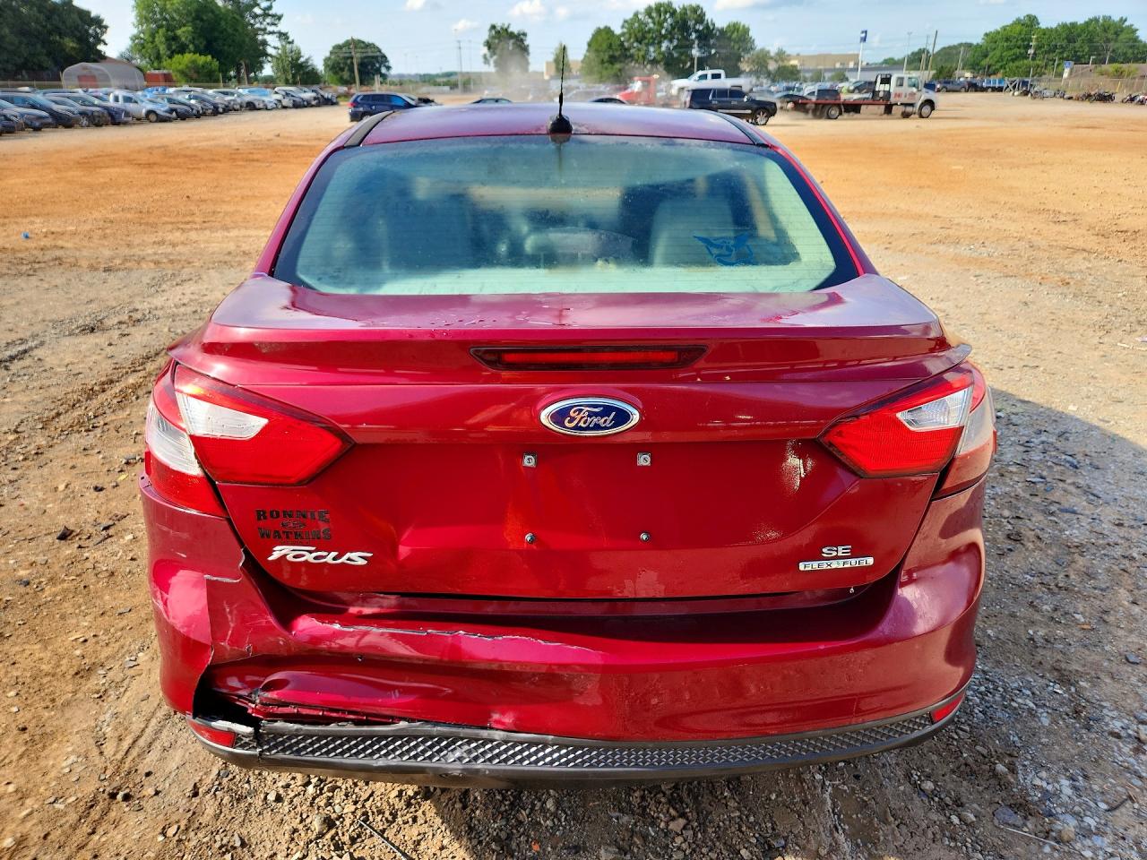2014 Ford Focus Se Red vin: 1FADP3F27EL126424