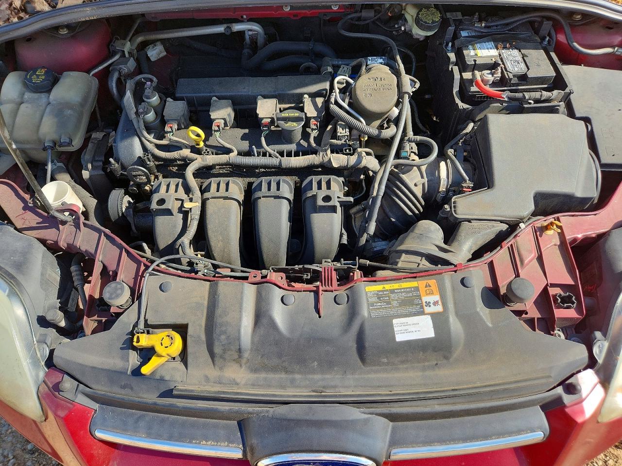 2014 Ford Focus Se Red vin: 1FADP3F27EL126424