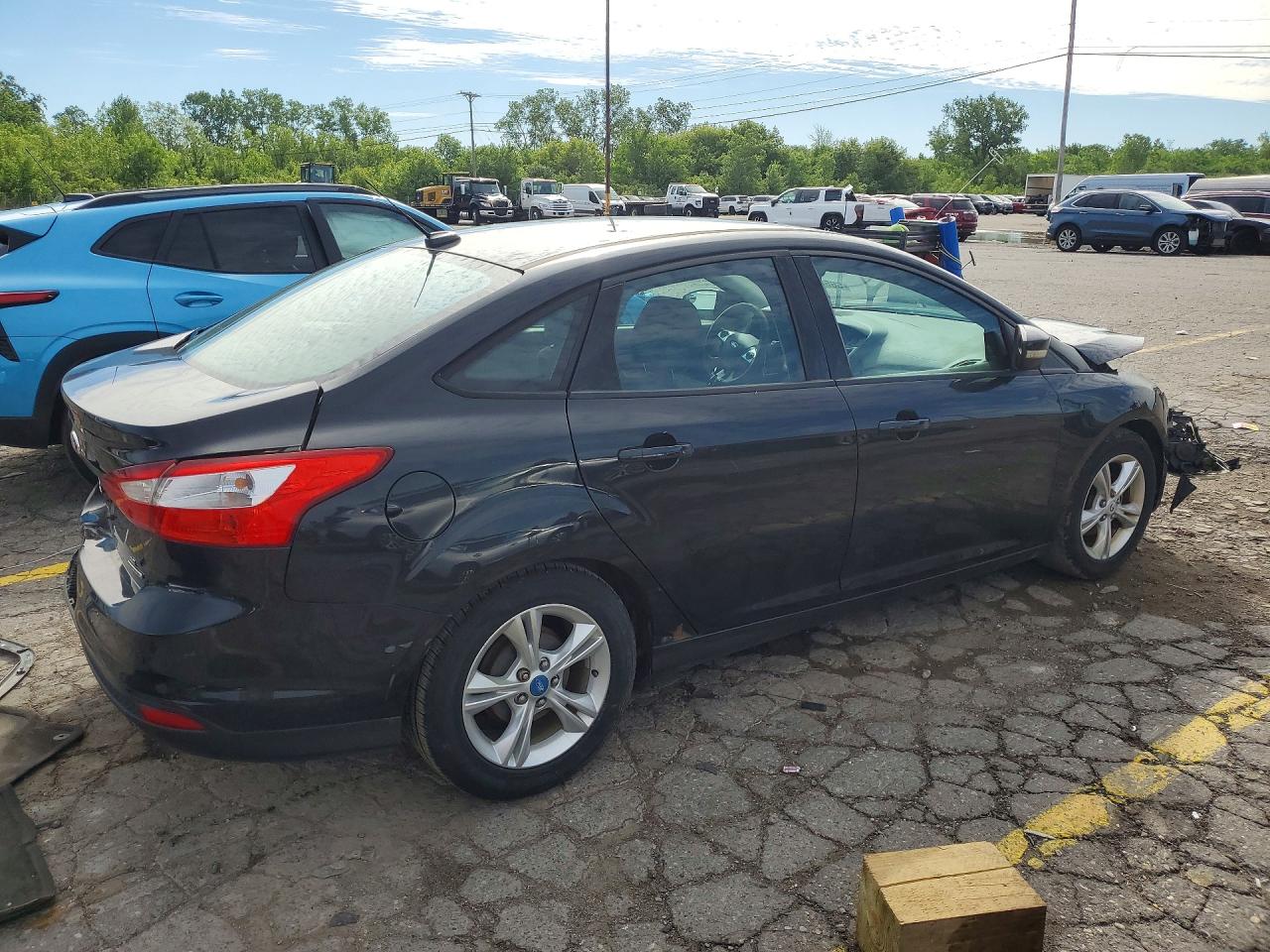 2014 Ford Focus Se Black vin: 1FADP3F27EL129405