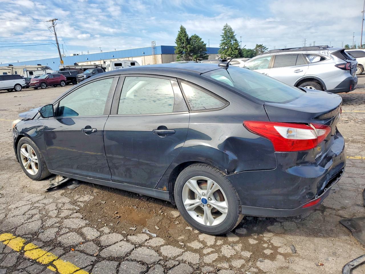 2014 Ford Focus Se Black vin: 1FADP3F27EL129405