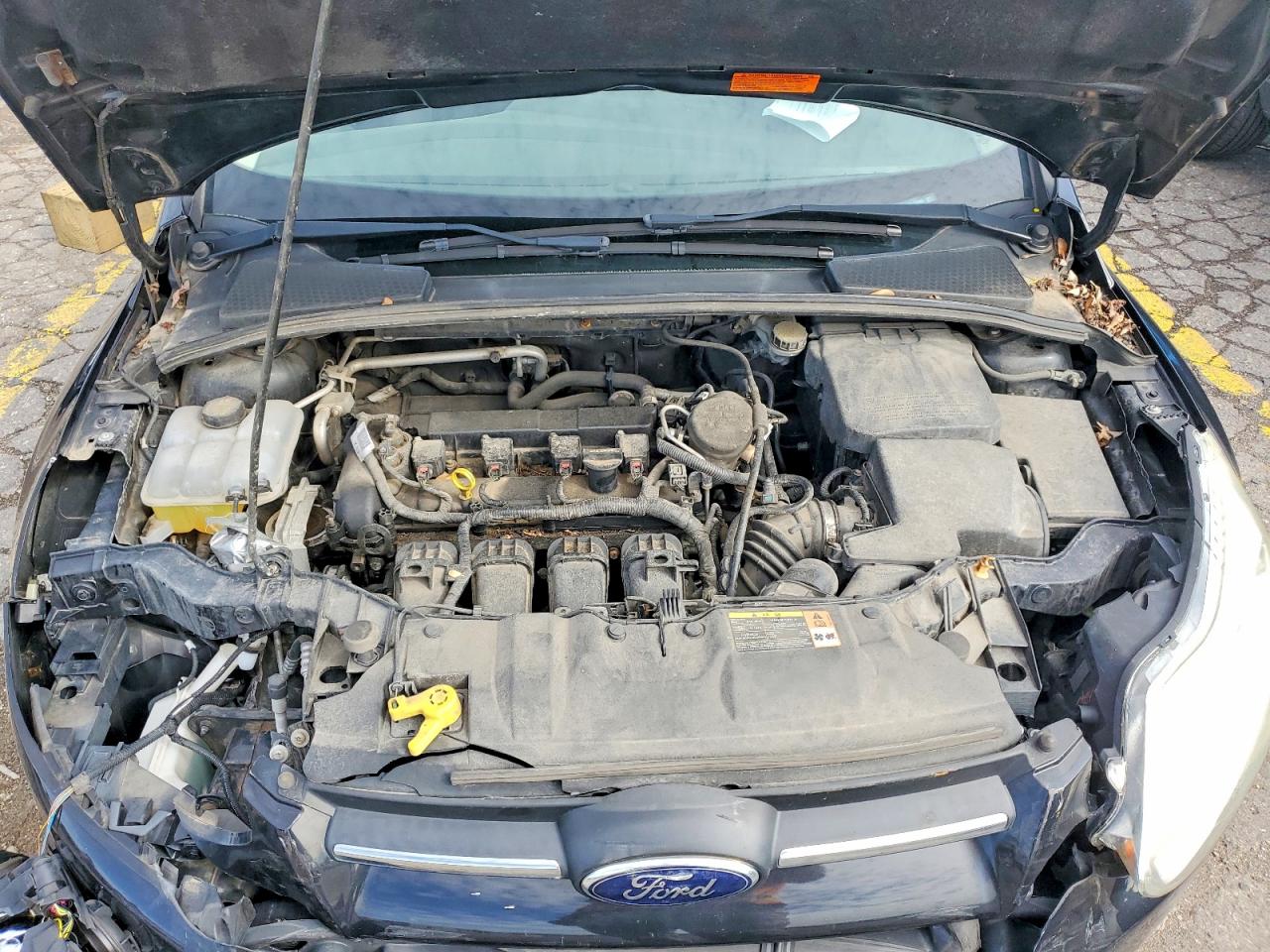 2014 Ford Focus Se Black vin: 1FADP3F27EL129405