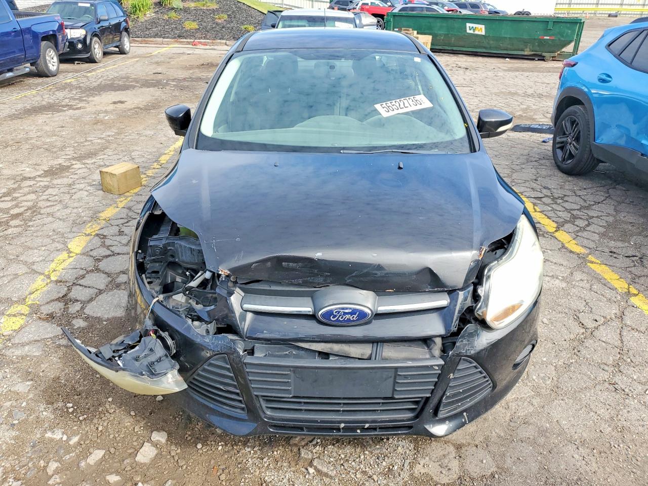 2014 Ford Focus Se Black vin: 1FADP3F27EL129405