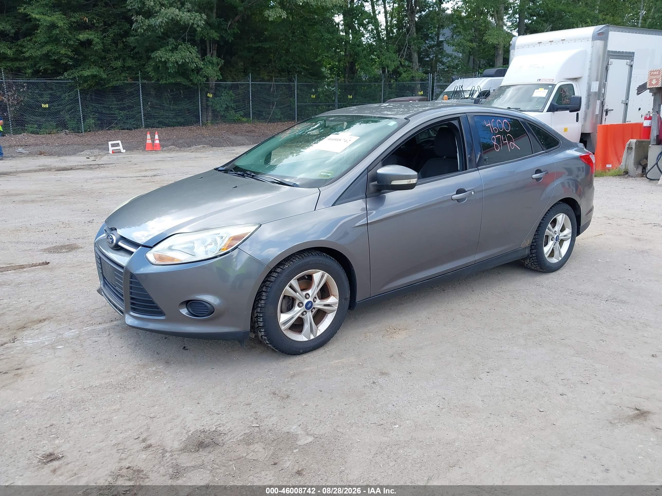 2014 Ford Focus Se Gray vin: 1FADP3F27EL151842