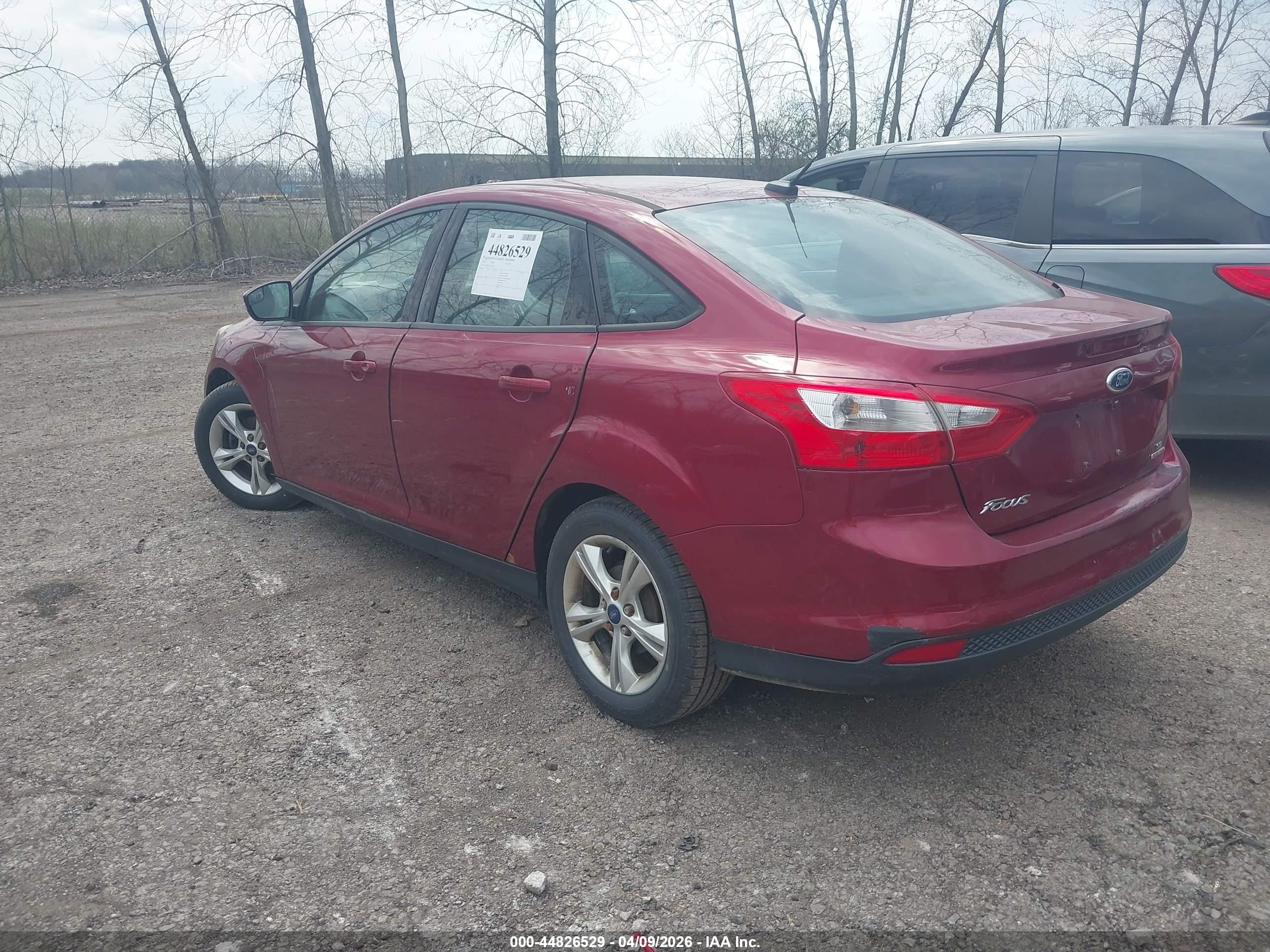 2014 Ford Focus Se Red vin: 1FADP3F27EL160248