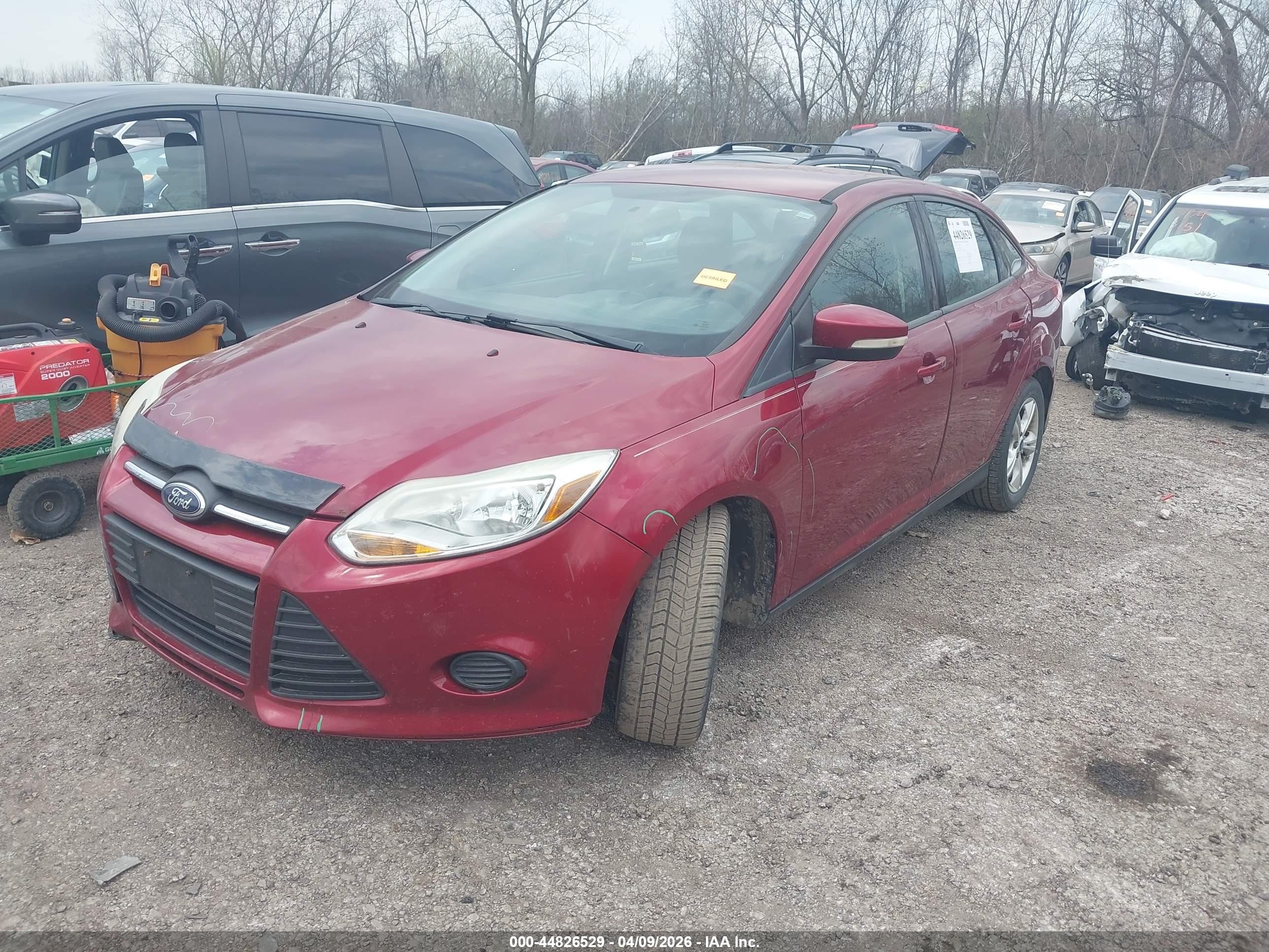 2014 Ford Focus Se Red vin: 1FADP3F27EL160248