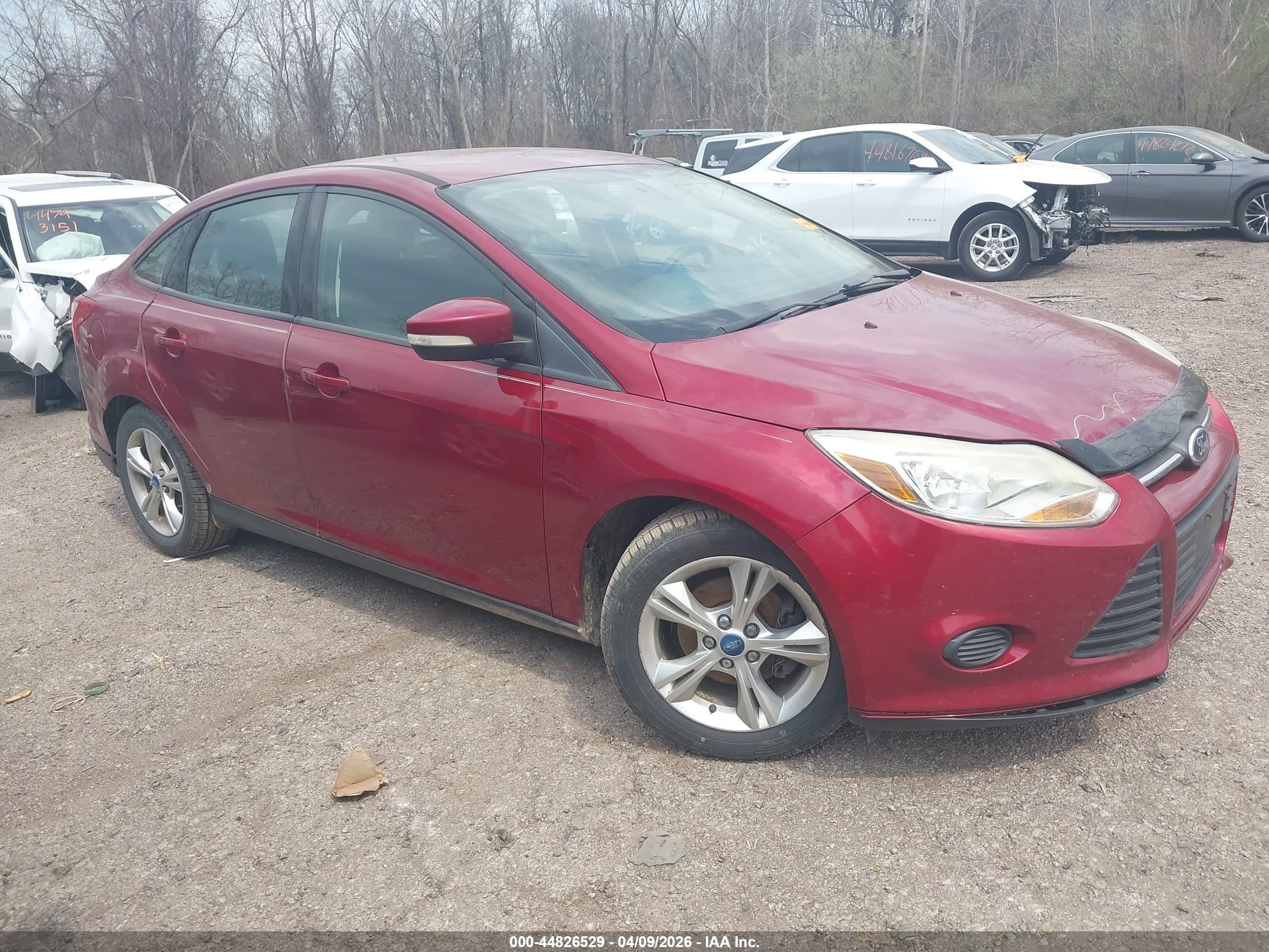 2014 Ford Focus Se Red vin: 1FADP3F27EL160248