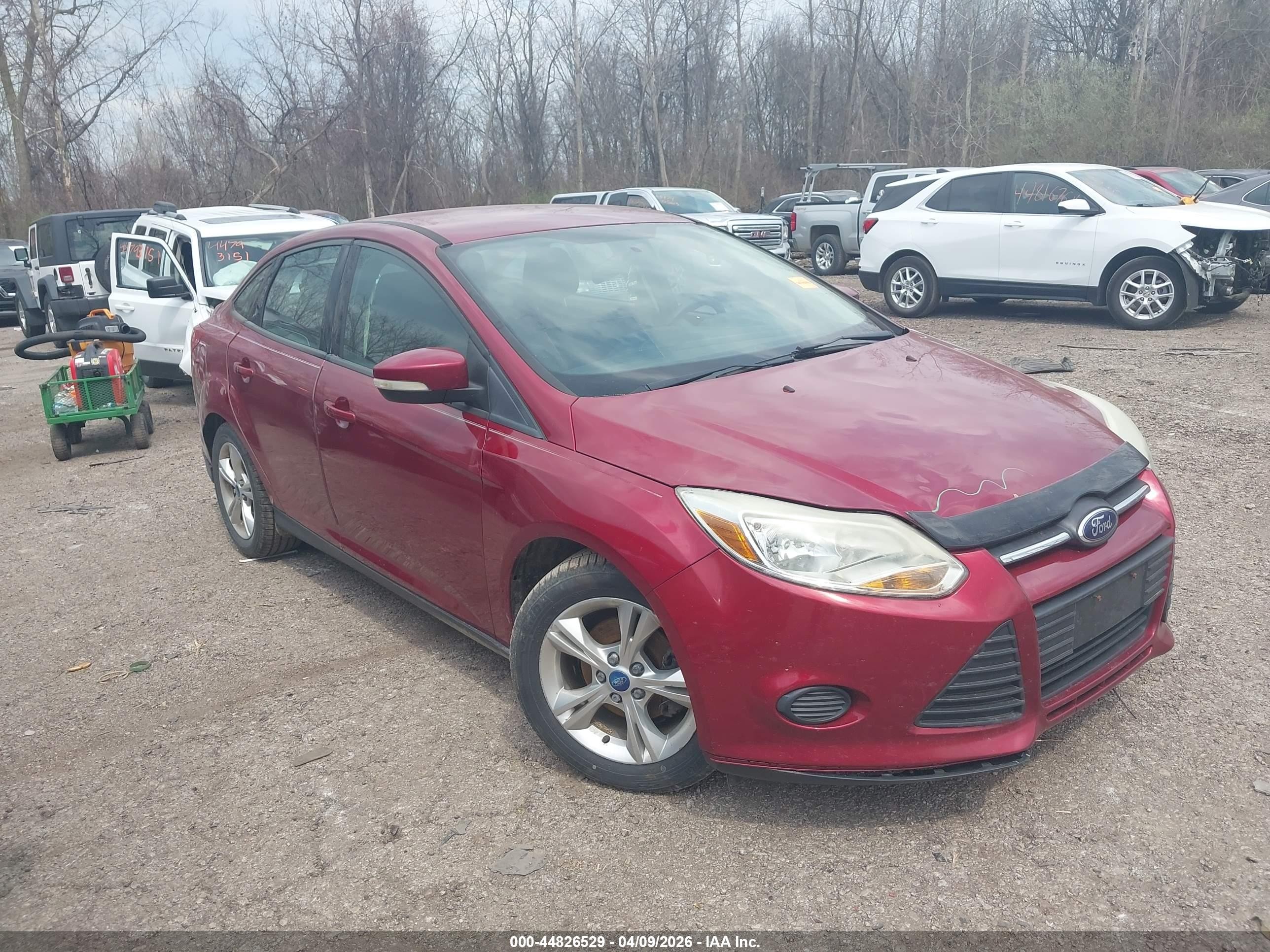 2014 Ford Focus Se Red vin: 1FADP3F27EL160248