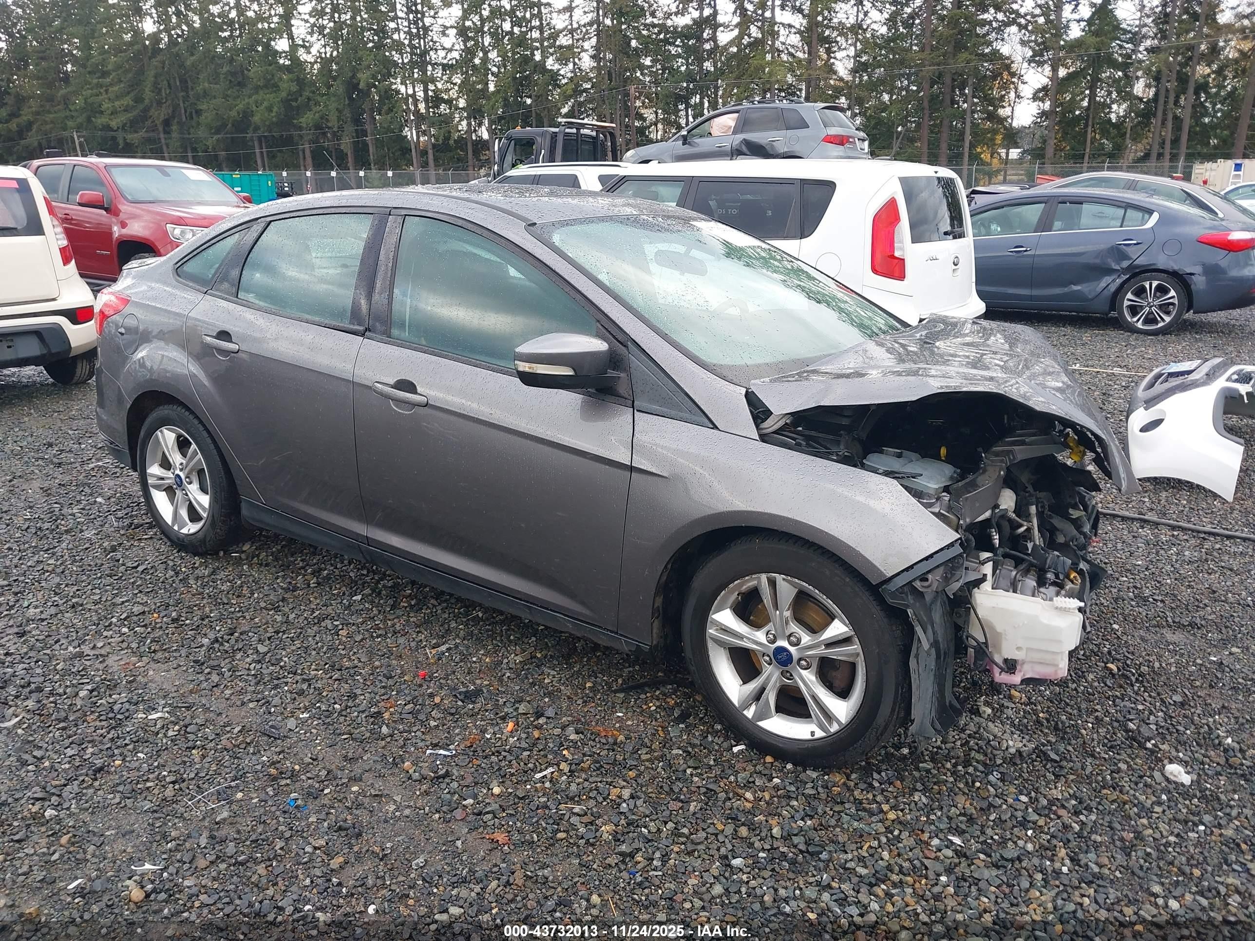 2014 Ford Focus Se Серый vin: 1FADP3F27EL200425