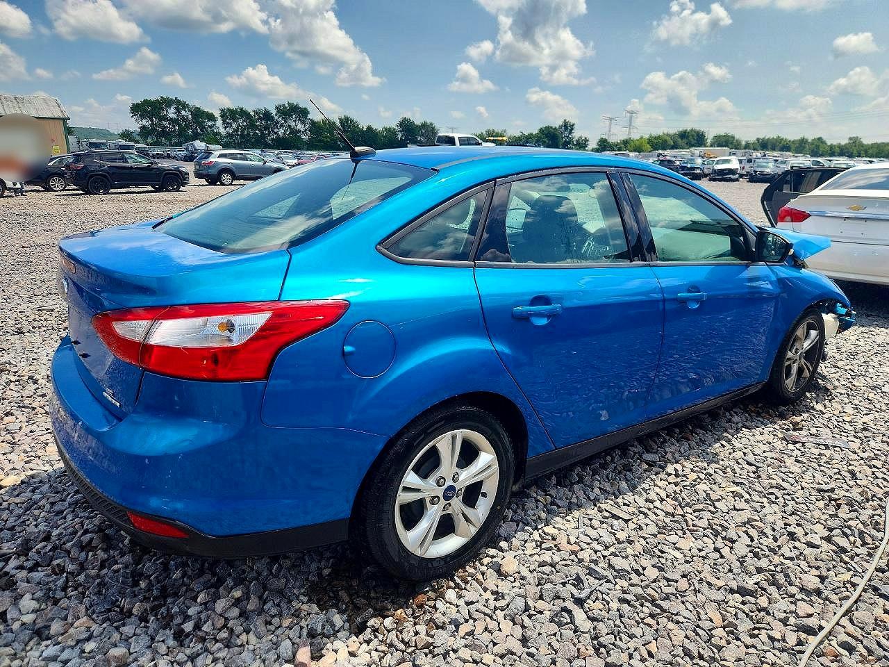 2014 Ford Focus Se Blue vin: 1FADP3F27EL244926