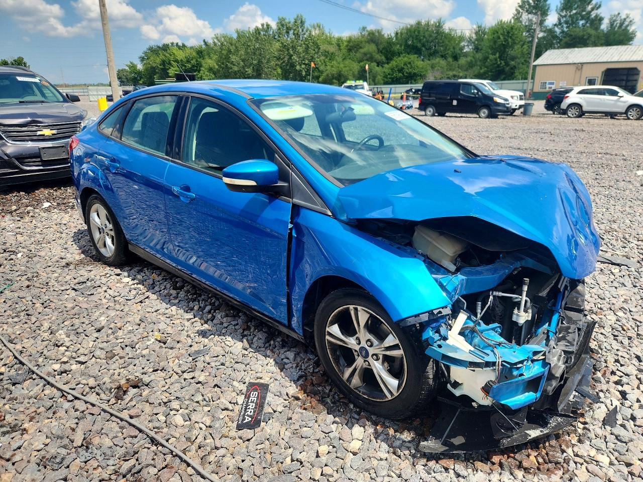 2014 Ford Focus Se Blue vin: 1FADP3F27EL244926