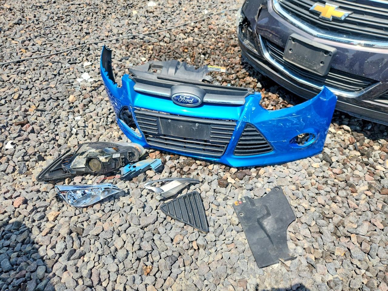 2014 Ford Focus Se Blue vin: 1FADP3F27EL244926