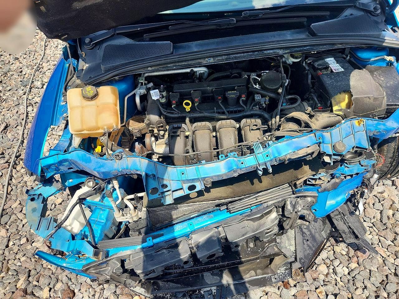 2014 Ford Focus Se Blue vin: 1FADP3F27EL244926