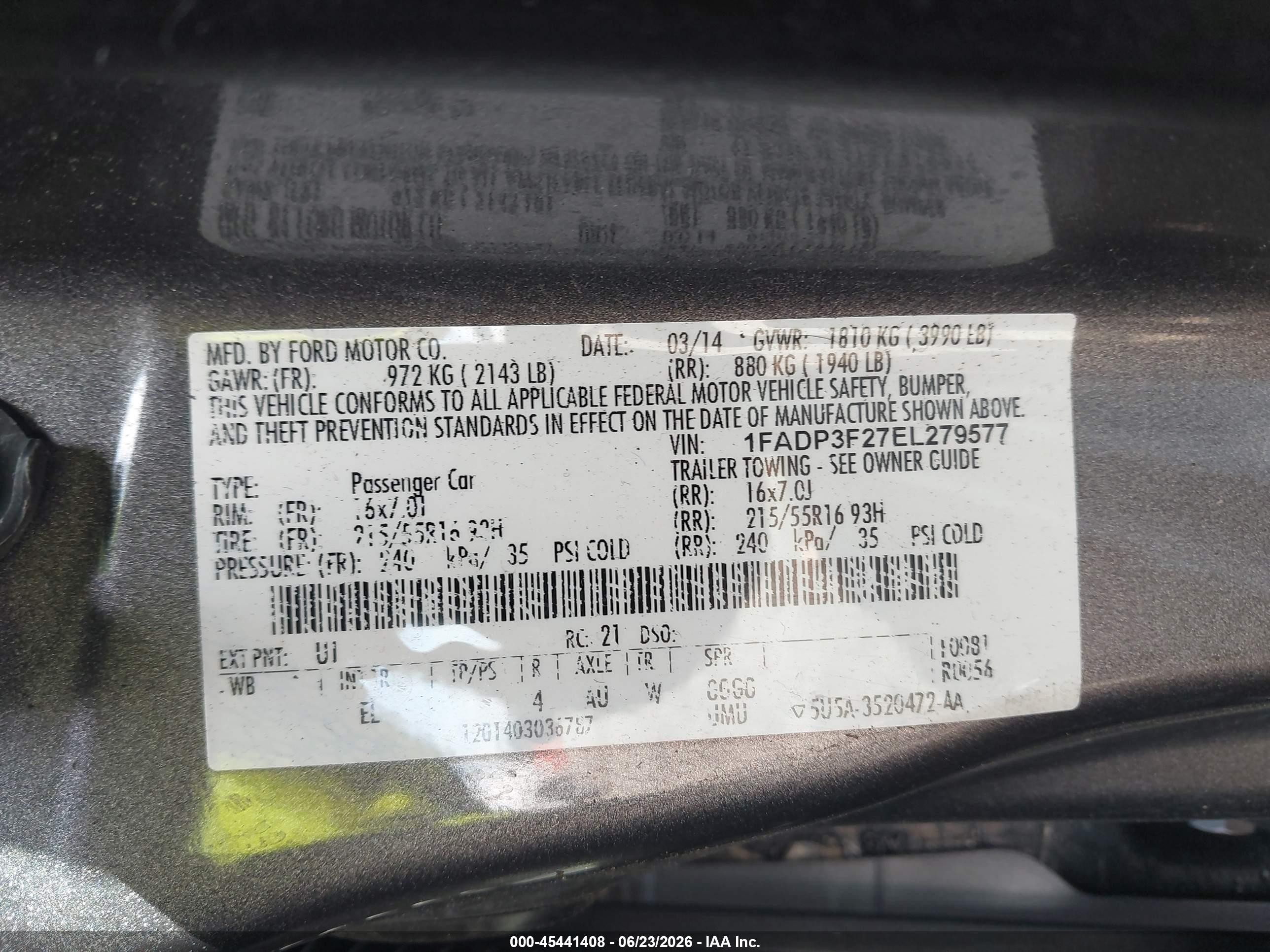 2014 Ford Focus Se Серый vin: 1FADP3F27EL279577
