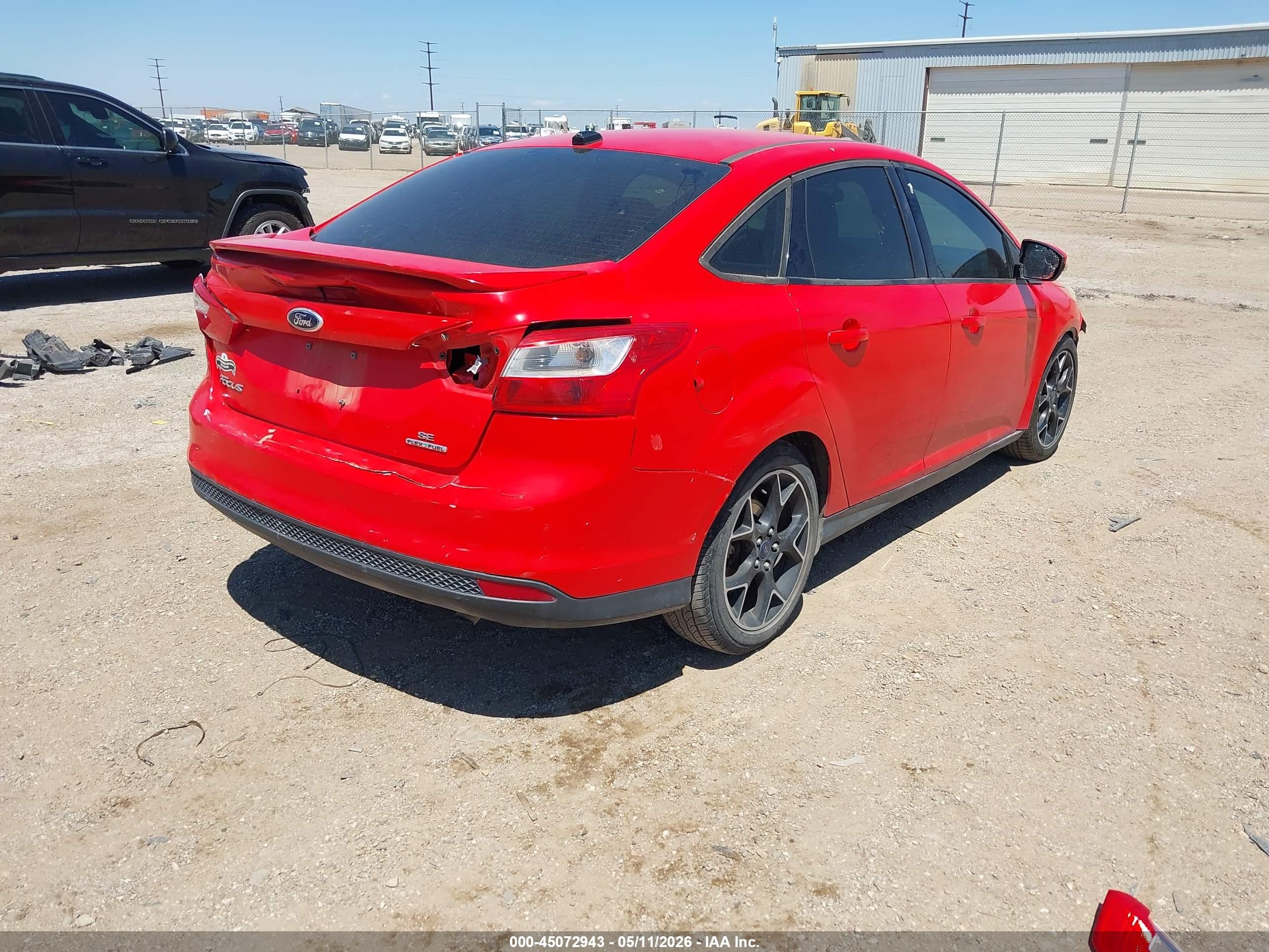 2014 Ford Focus Se Red vin: 1FADP3F27EL299540