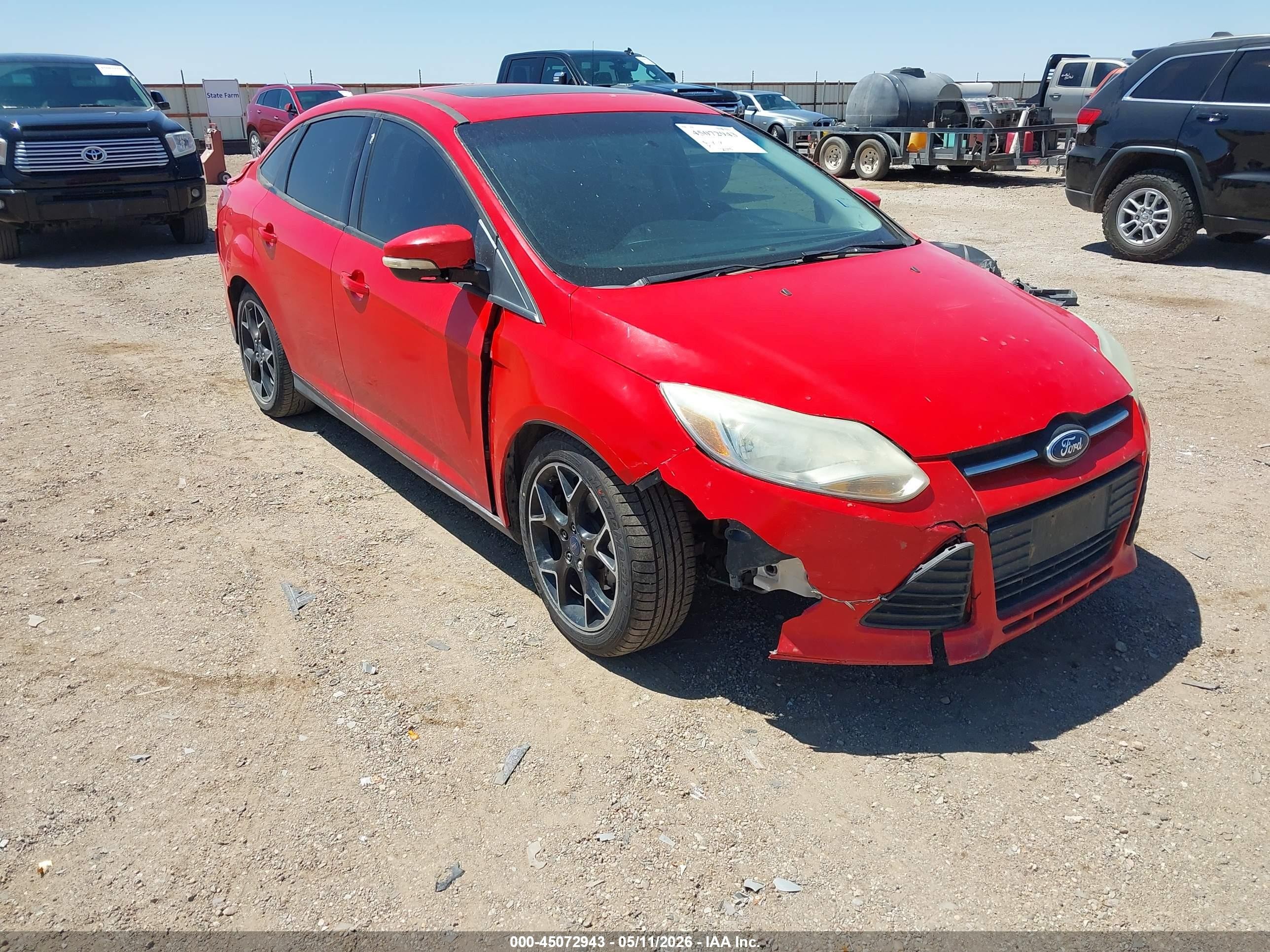 2014 Ford Focus Se Красный vin: 1FADP3F27EL299540