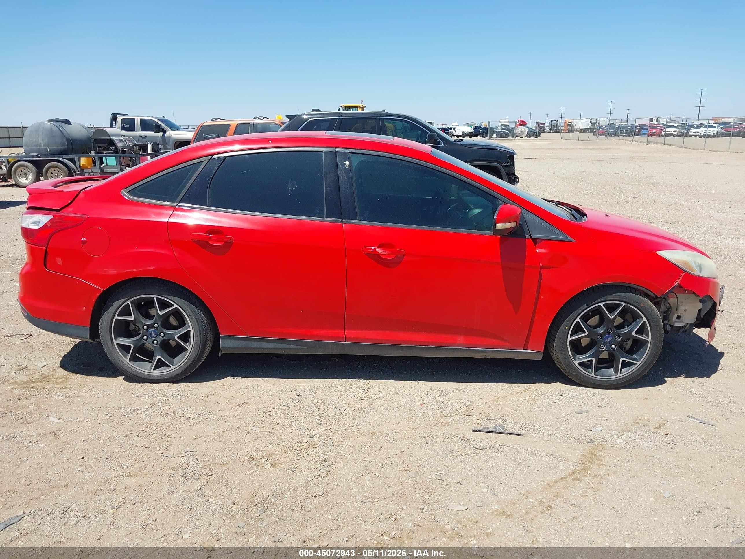 2014 Ford Focus Se Red vin: 1FADP3F27EL299540