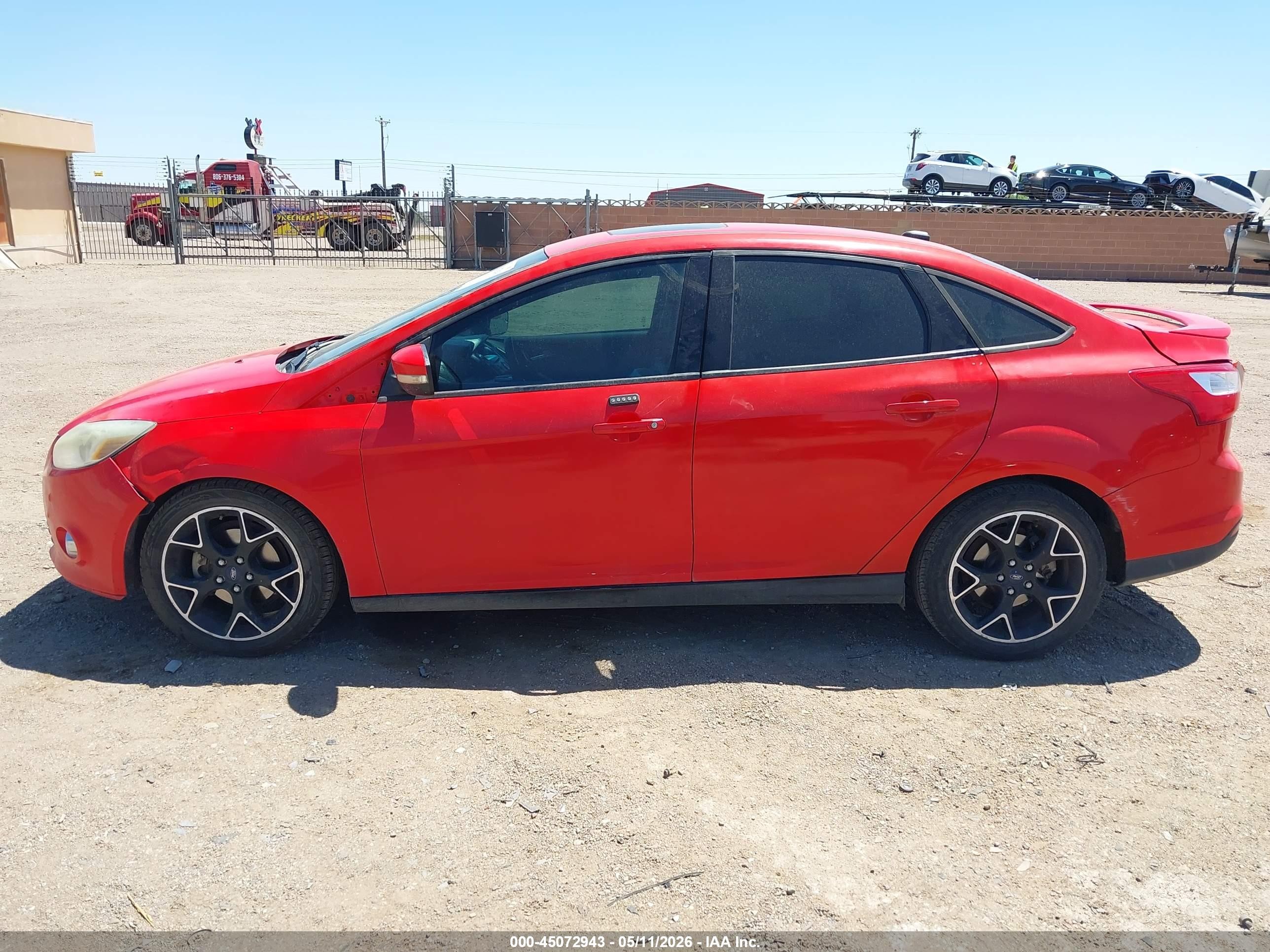 2014 Ford Focus Se Red vin: 1FADP3F27EL299540