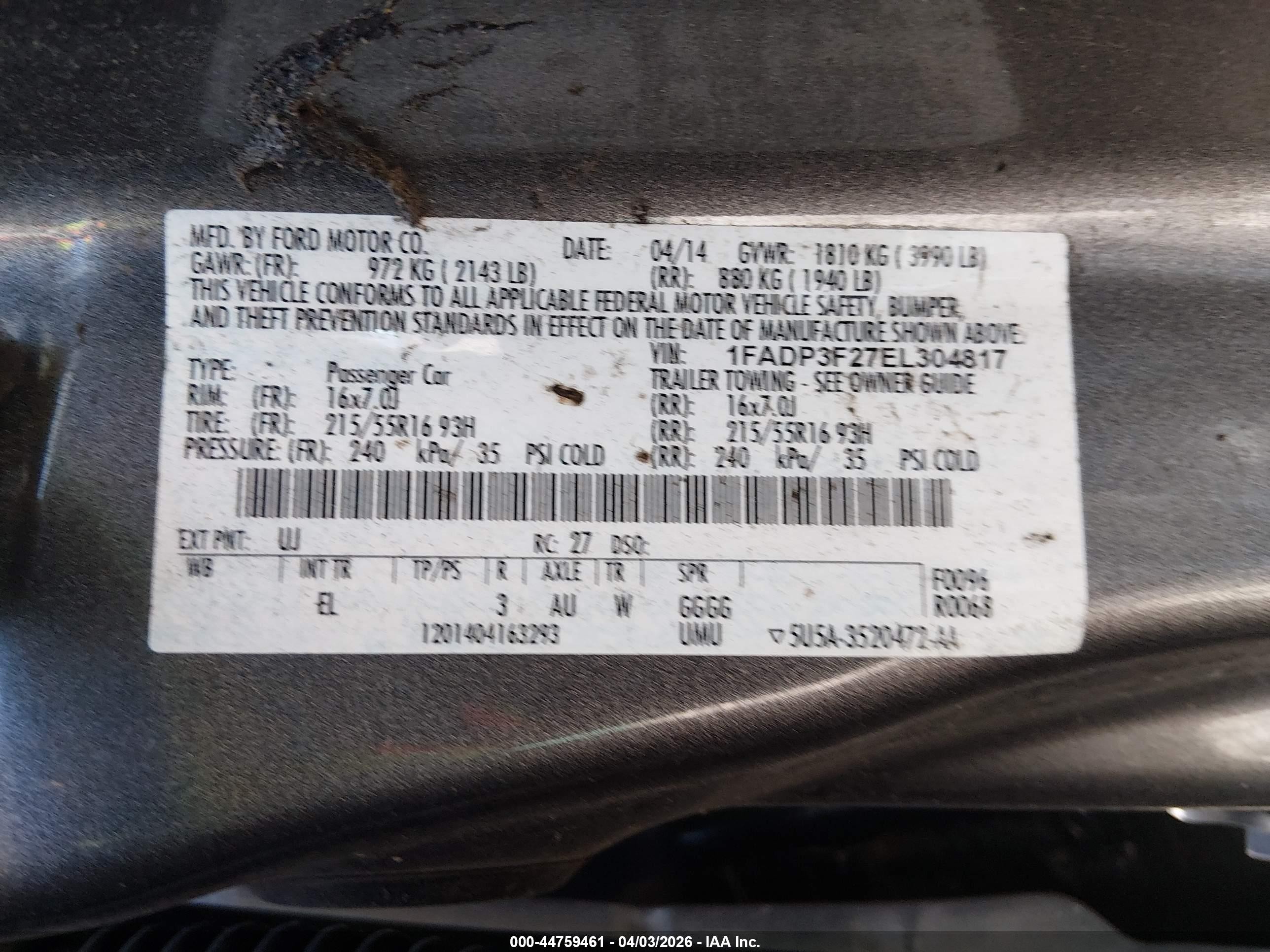 2014 Ford Focus Se Silver vin: 1FADP3F27EL304817
