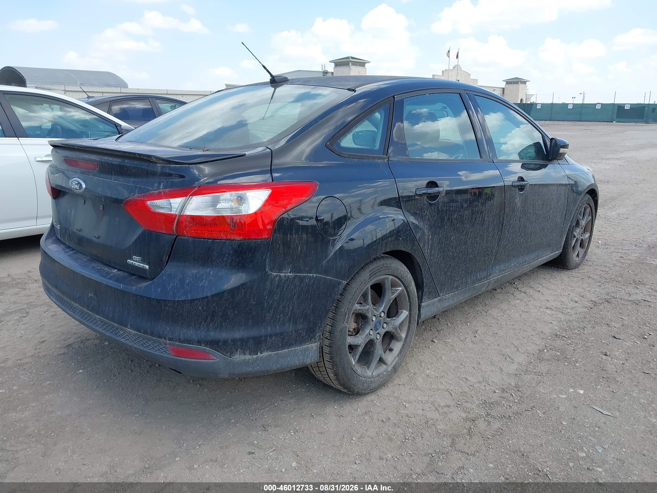 2014 Ford Focus Se Black vin: 1FADP3F27EL309936