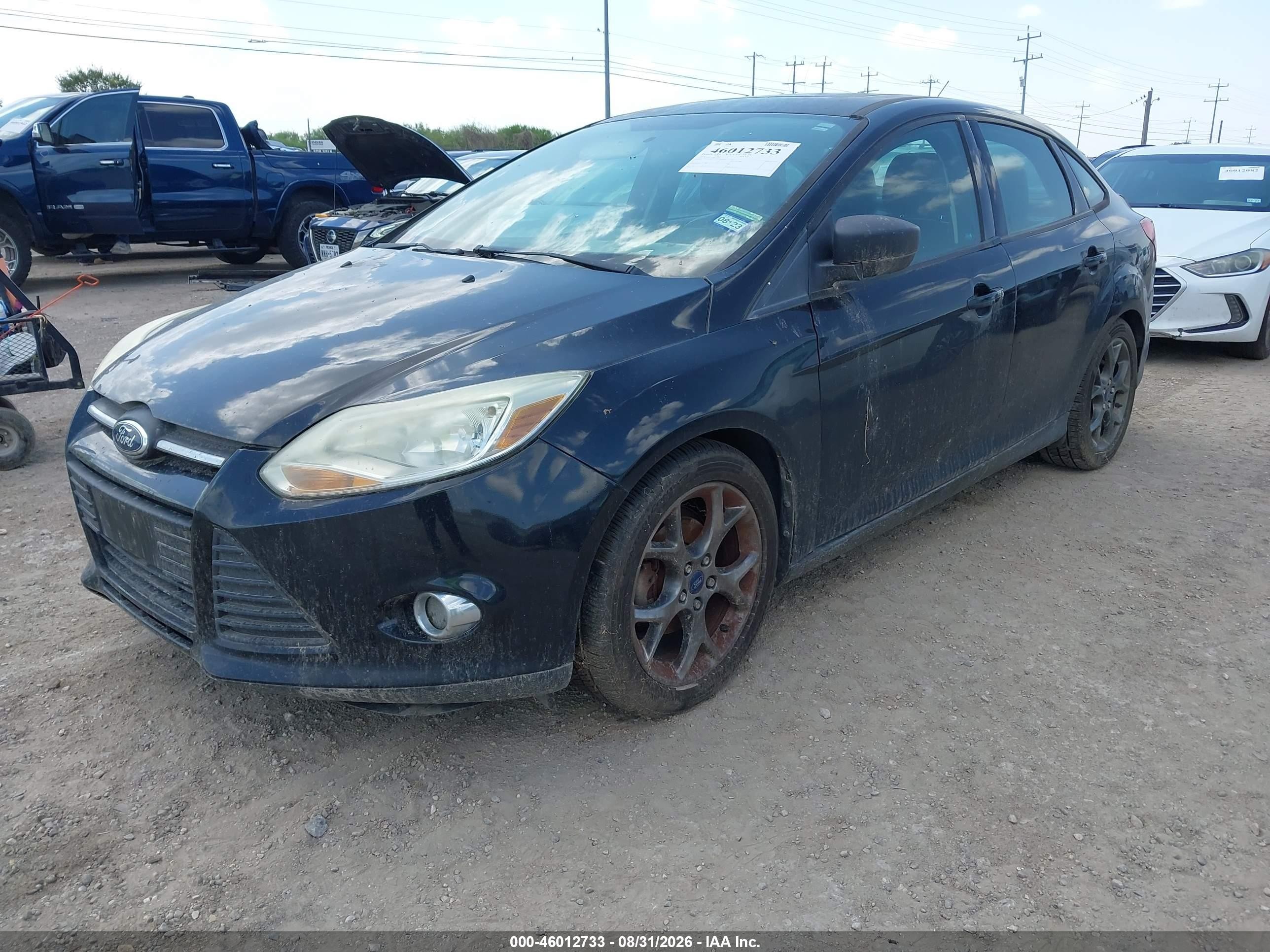 2014 Ford Focus Se Black vin: 1FADP3F27EL309936
