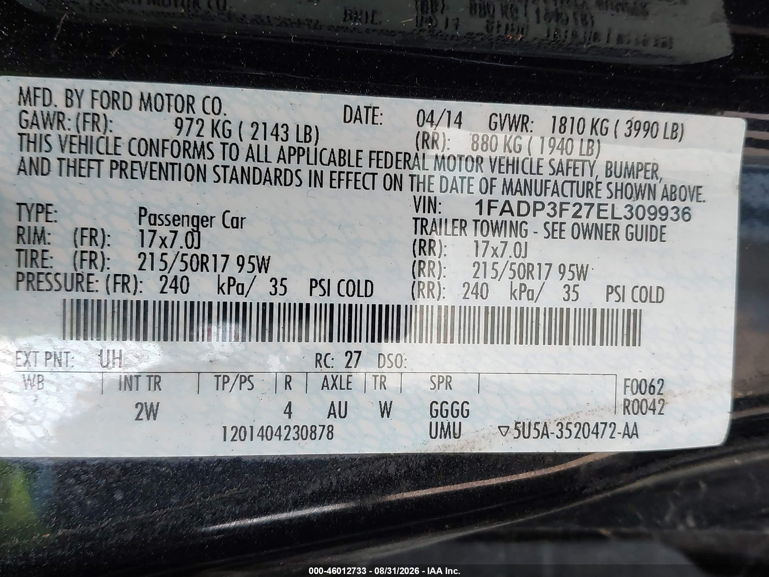 2014 Ford Focus Se Black vin: 1FADP3F27EL309936