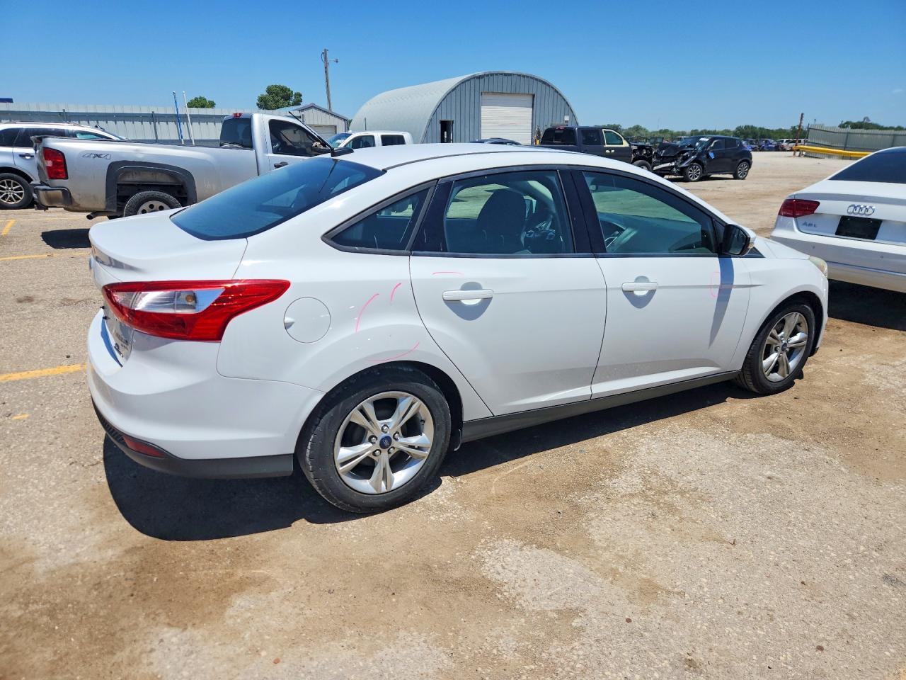 2014 Ford Focus Se White vin: 1FADP3F27EL313520