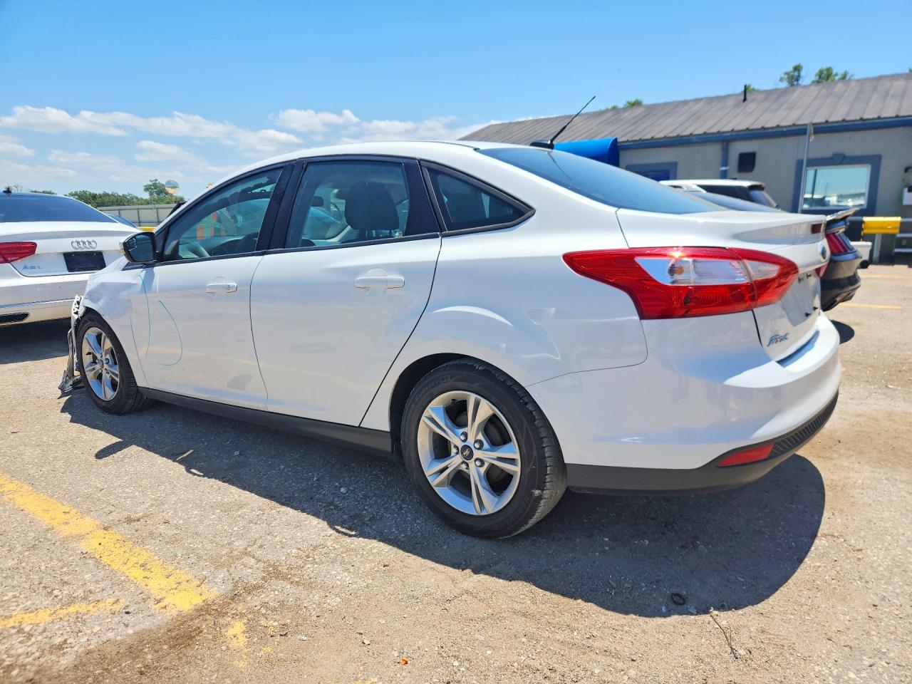 2014 Ford Focus Se White vin: 1FADP3F27EL313520