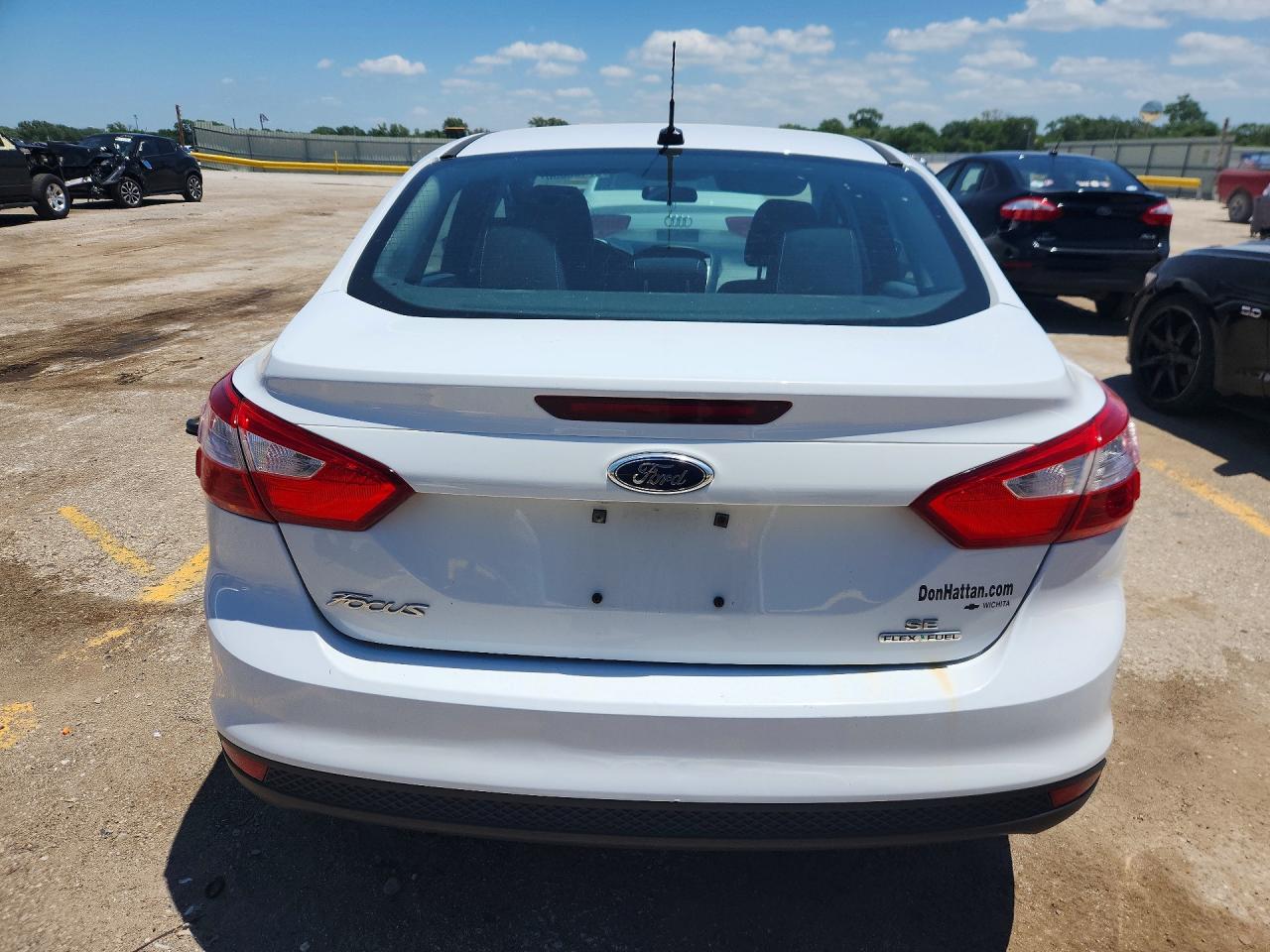 2014 Ford Focus Se White vin: 1FADP3F27EL313520