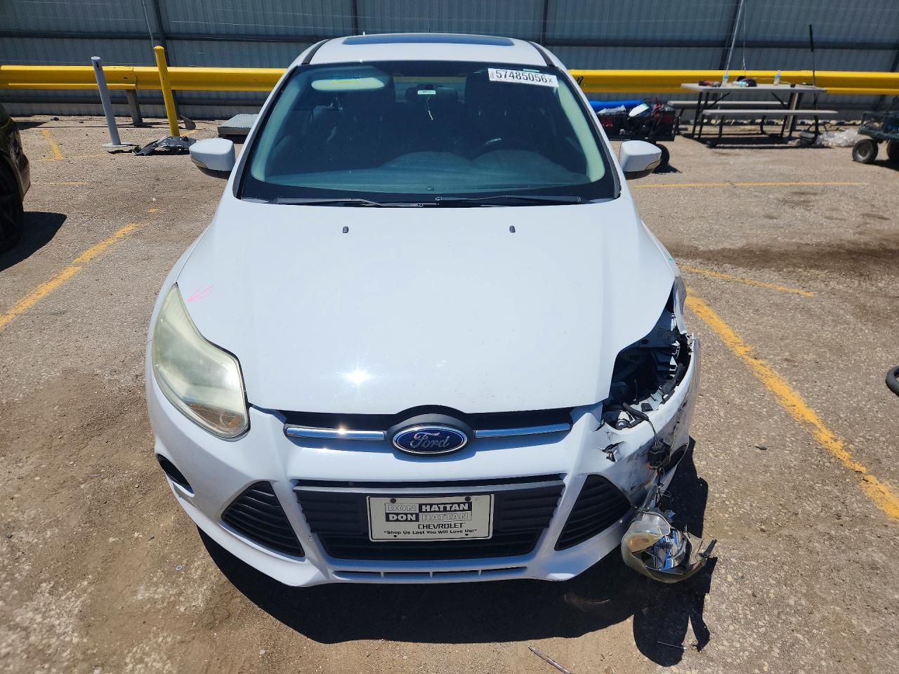 2014 Ford Focus Se White vin: 1FADP3F27EL313520