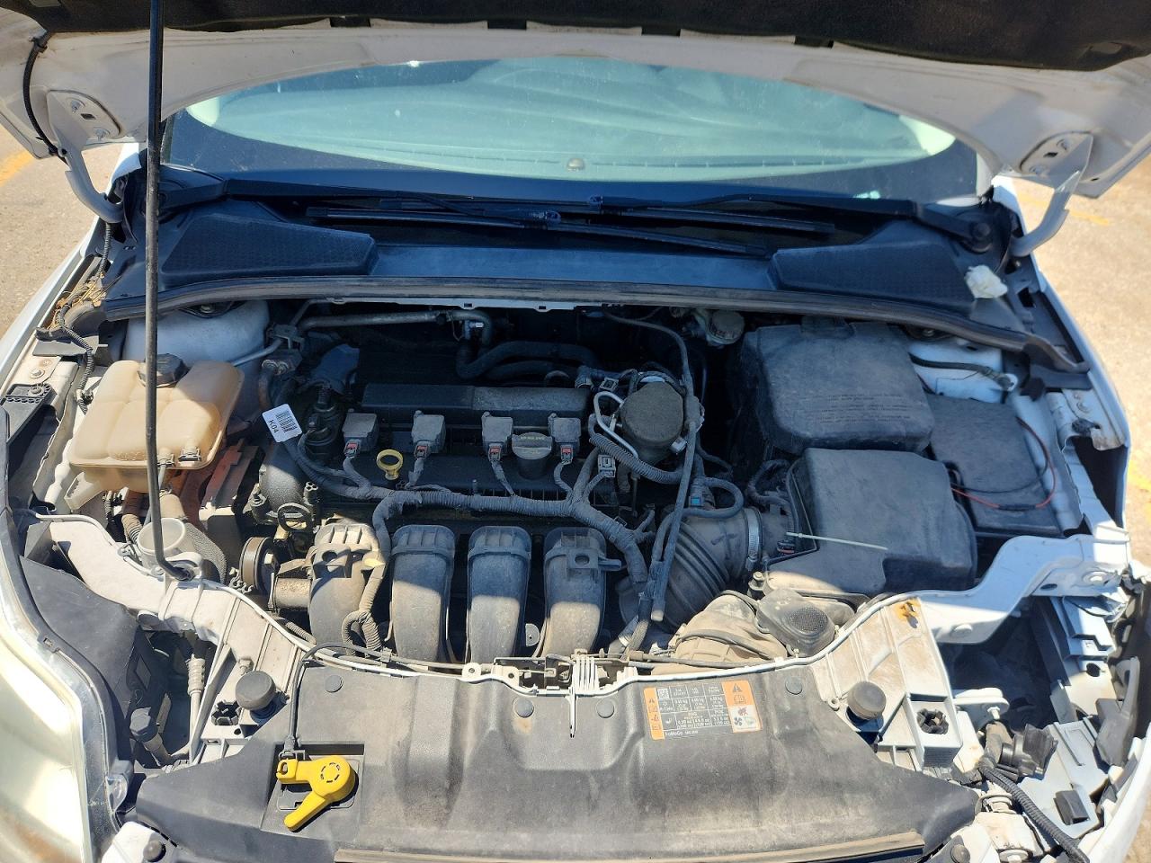 2014 Ford Focus Se White vin: 1FADP3F27EL313520
