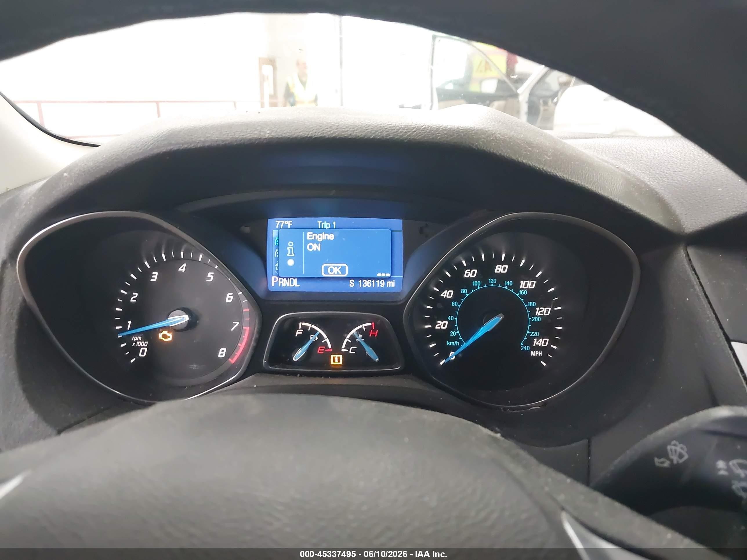 2014 Ford Focus Se Серый vin: 1FADP3F27EL332312