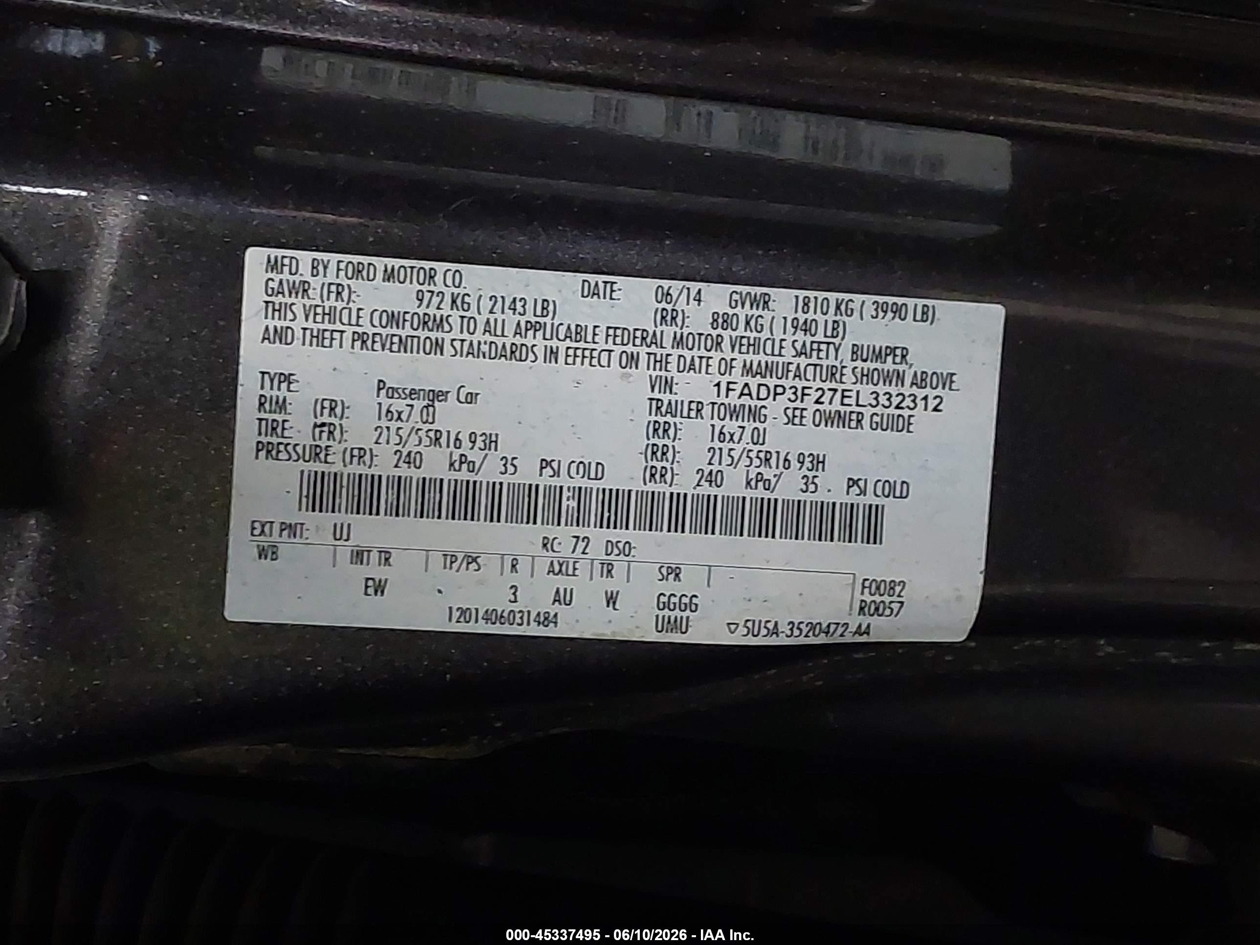 2014 Ford Focus Se Серый vin: 1FADP3F27EL332312