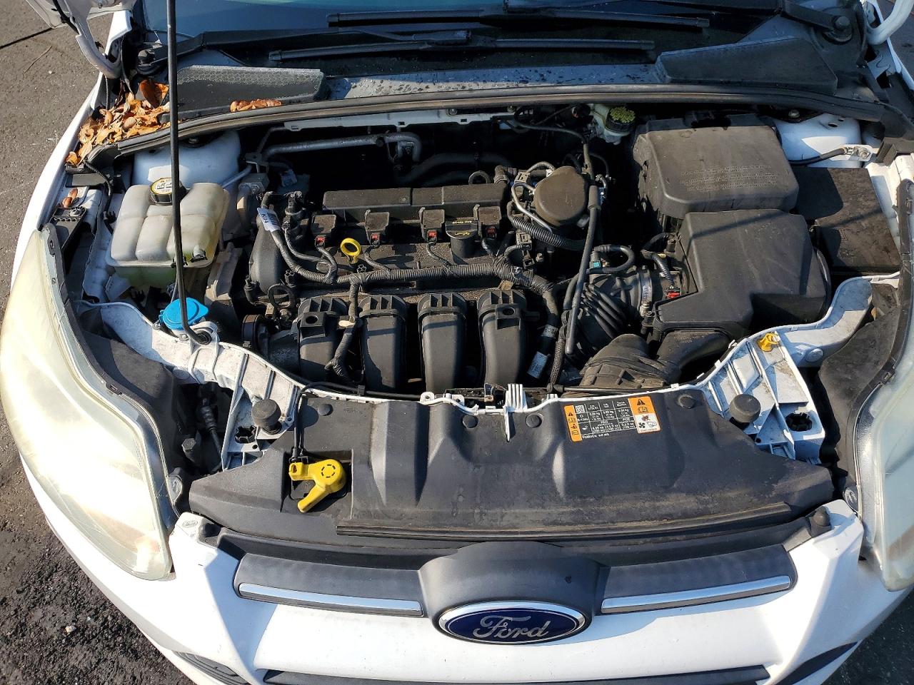 2014 Ford Focus Se White vin: 1FADP3F27EL346128