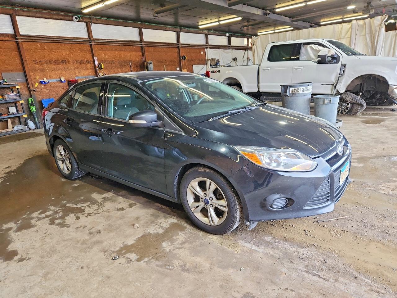 2014 Ford Focus Se Black vin: 1FADP3F27EL361146