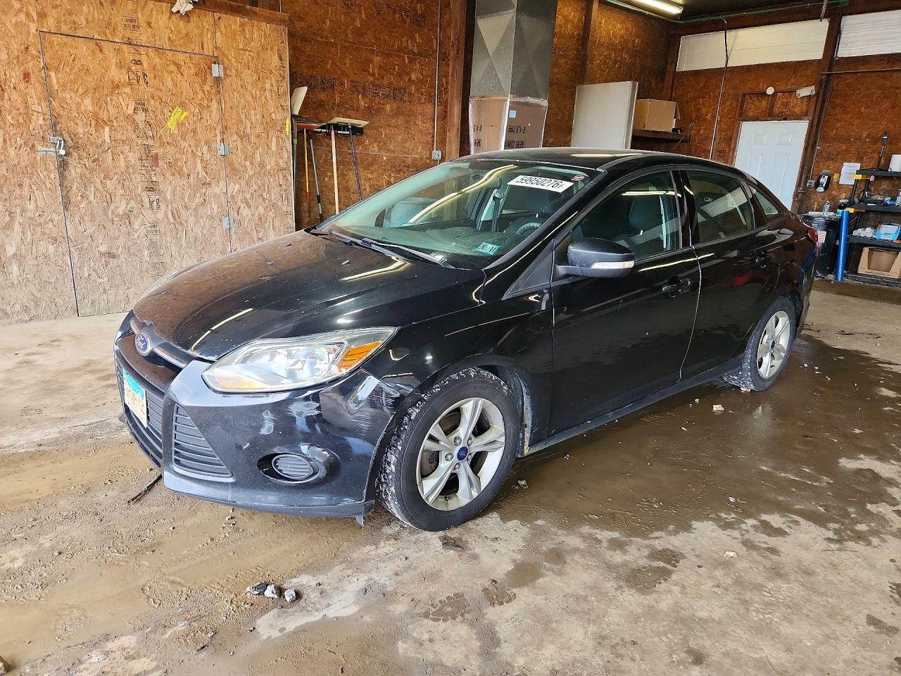 2014 Ford Focus Se Black vin: 1FADP3F27EL361146
