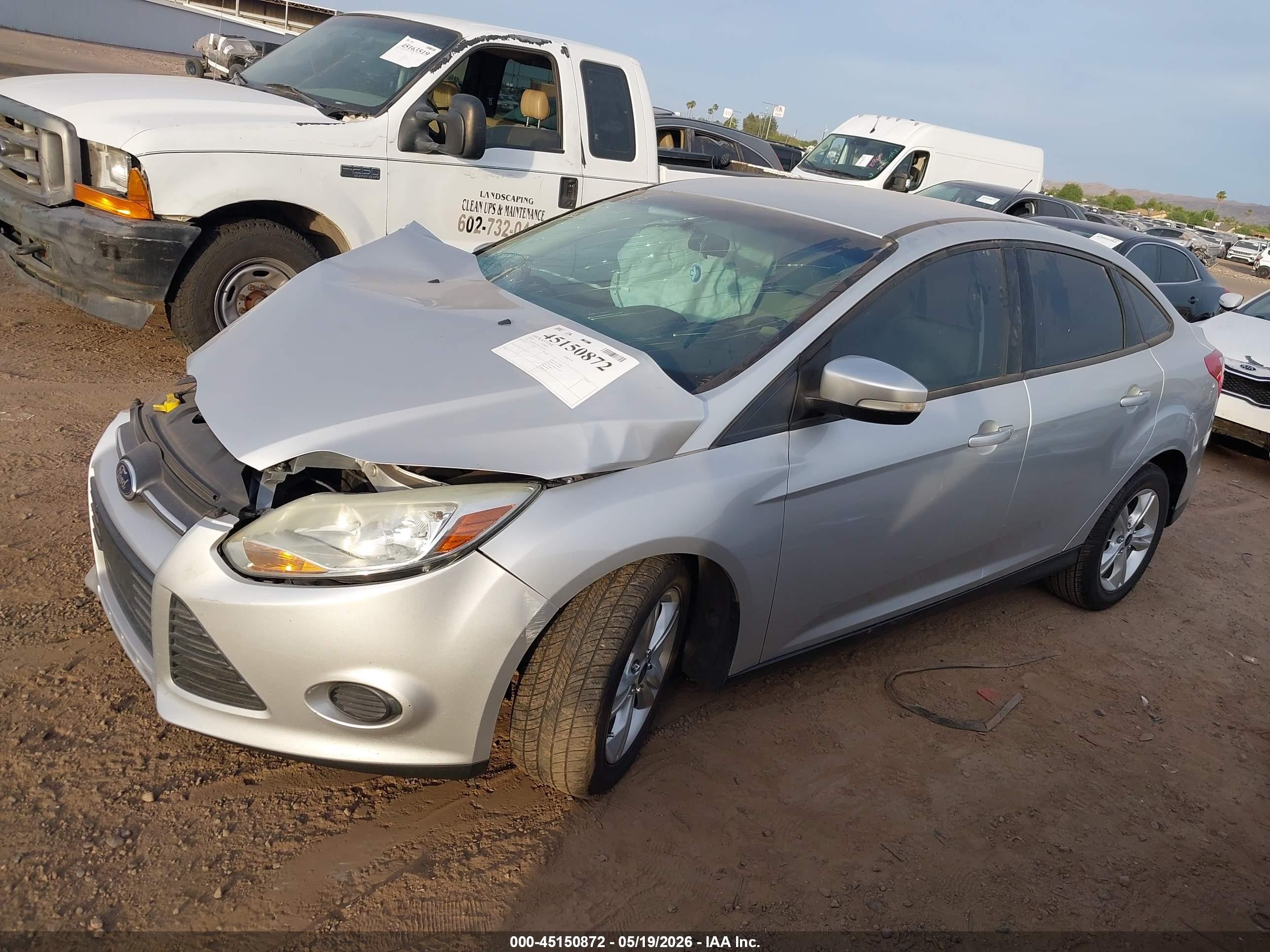 2014 Ford Focus Se Gray vin: 1FADP3F27EL363561