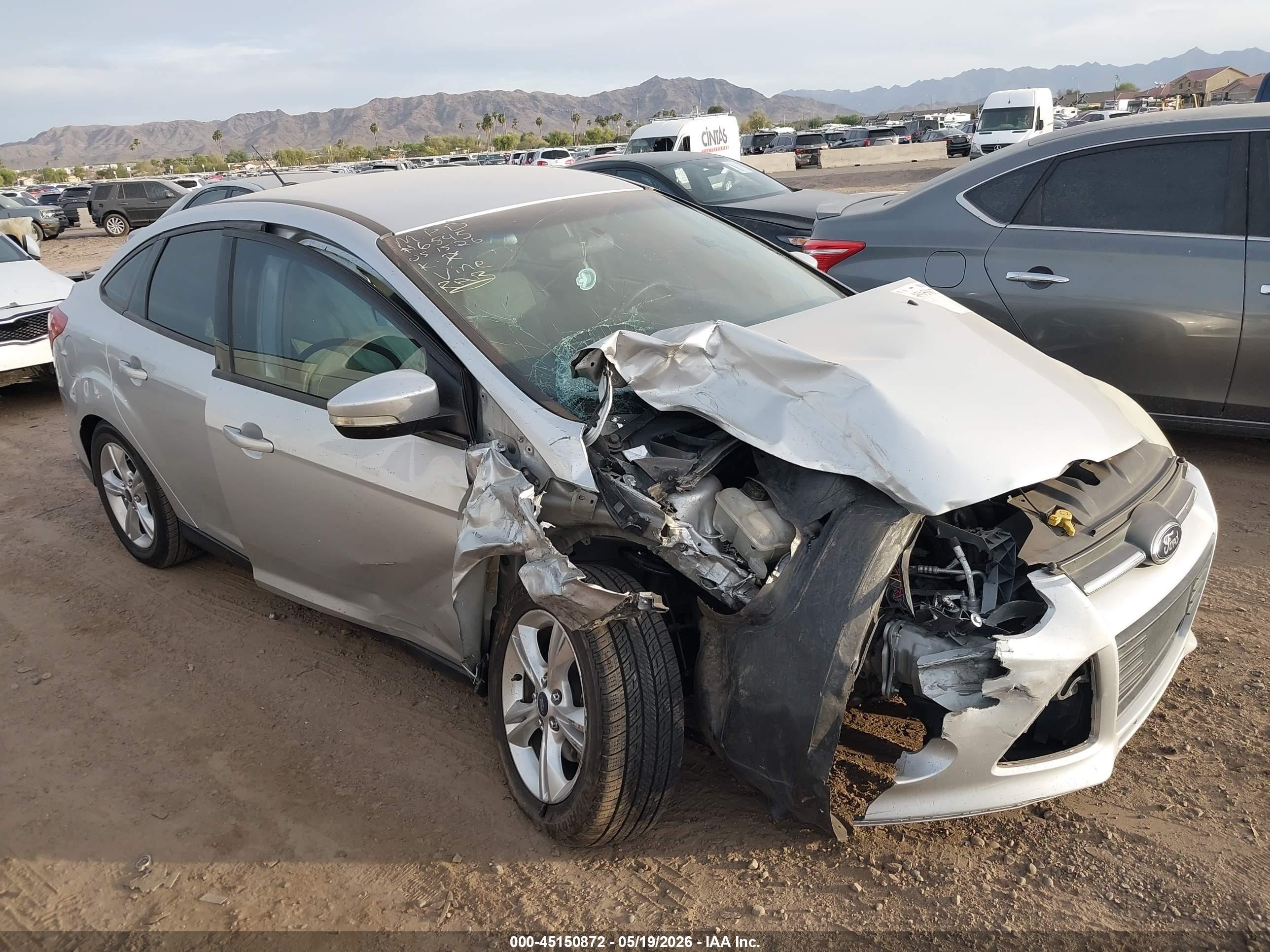 2014 Ford Focus Se Gray vin: 1FADP3F27EL363561