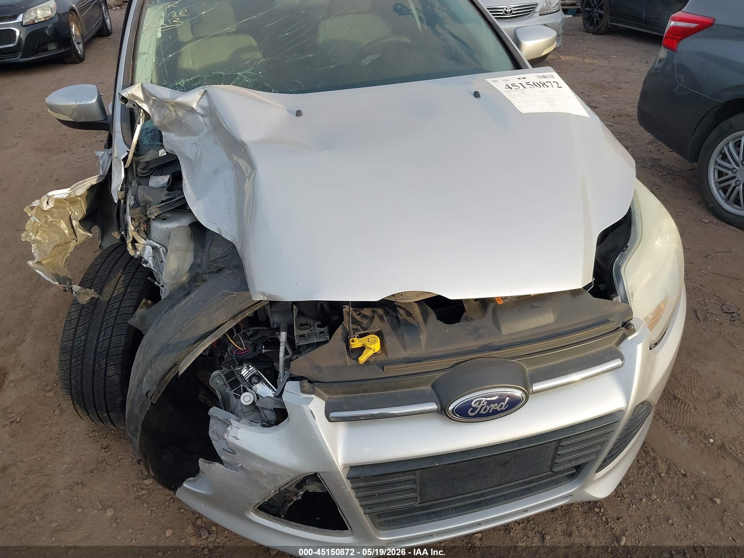 2014 Ford Focus Se Gray vin: 1FADP3F27EL363561
