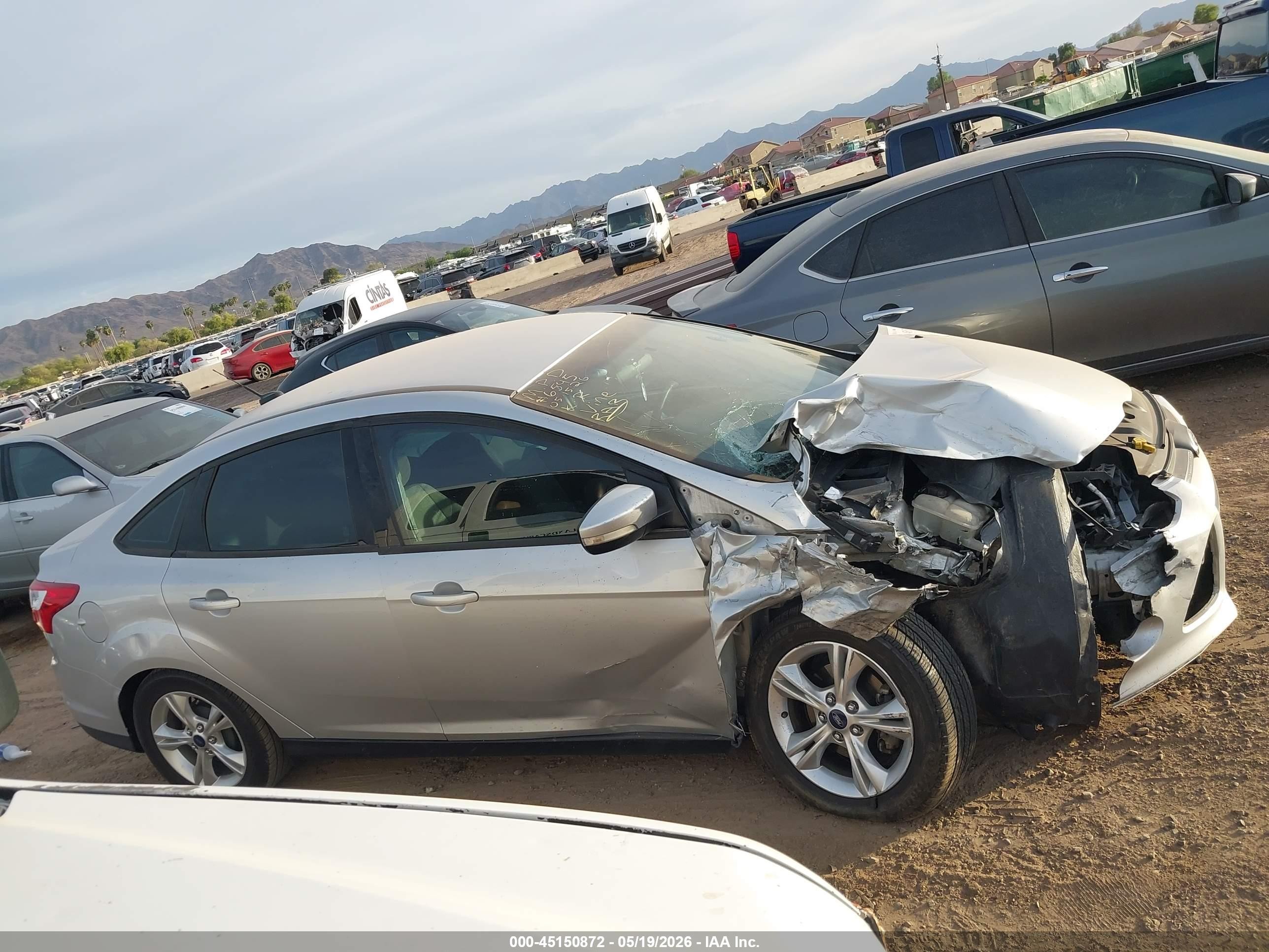 2014 Ford Focus Se Gray vin: 1FADP3F27EL363561