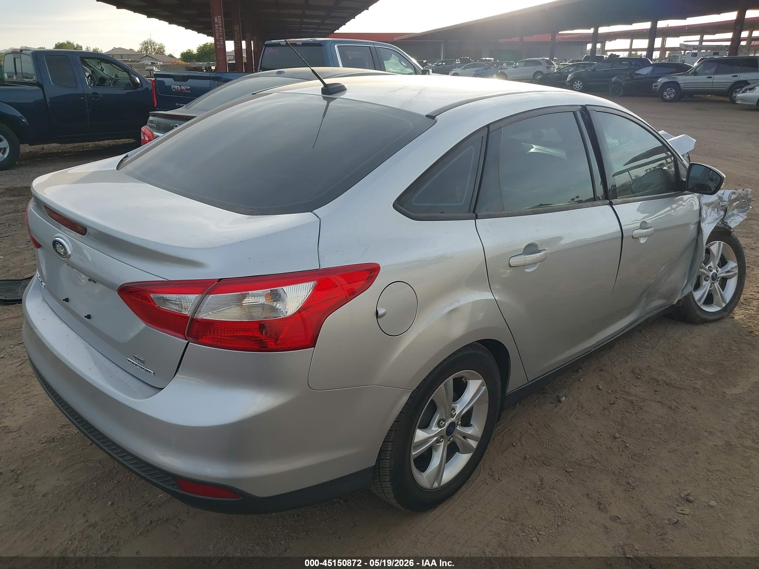 2014 Ford Focus Se Gray vin: 1FADP3F27EL363561