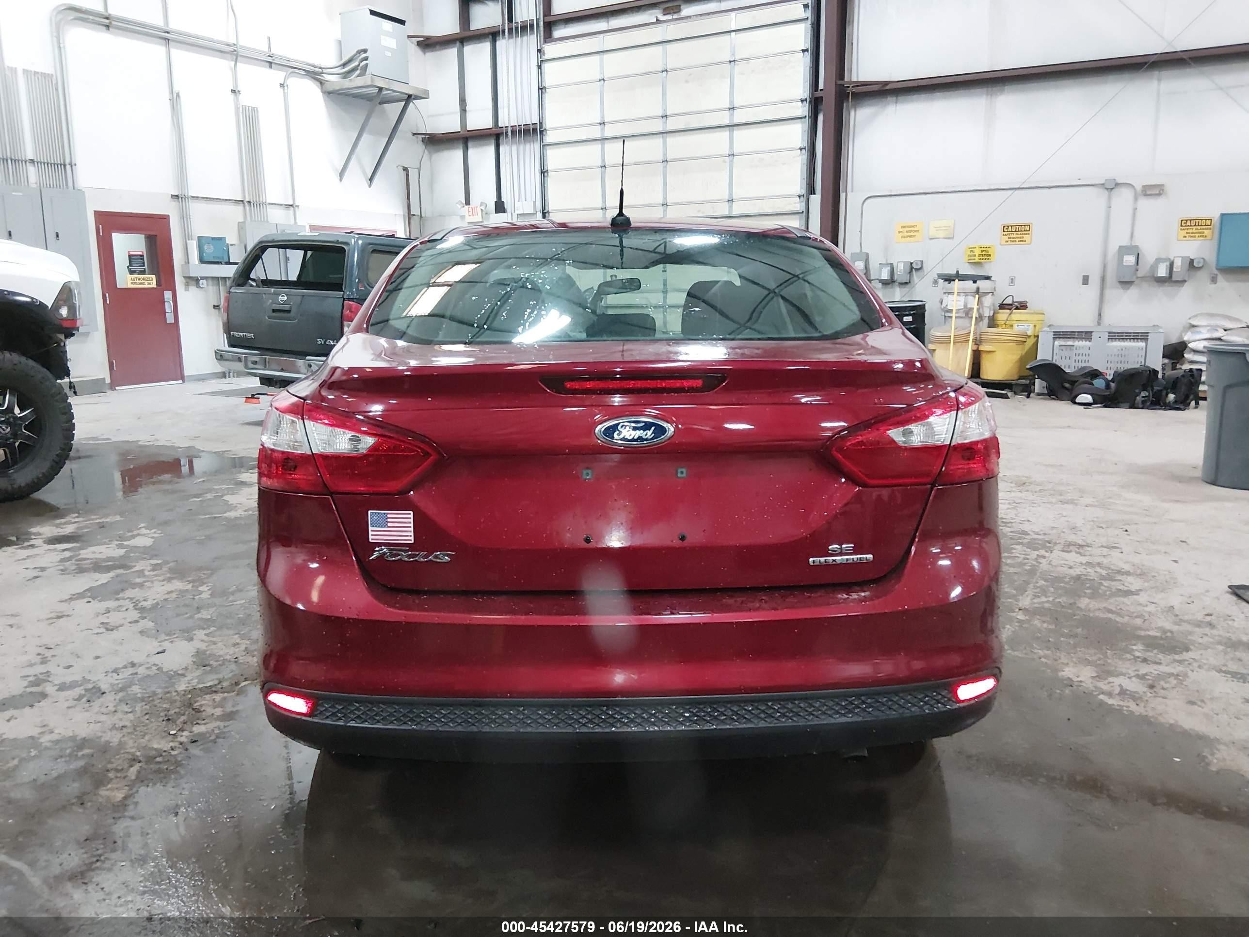 2014 Ford Focus Se Maroon vin: 1FADP3F27EL373863