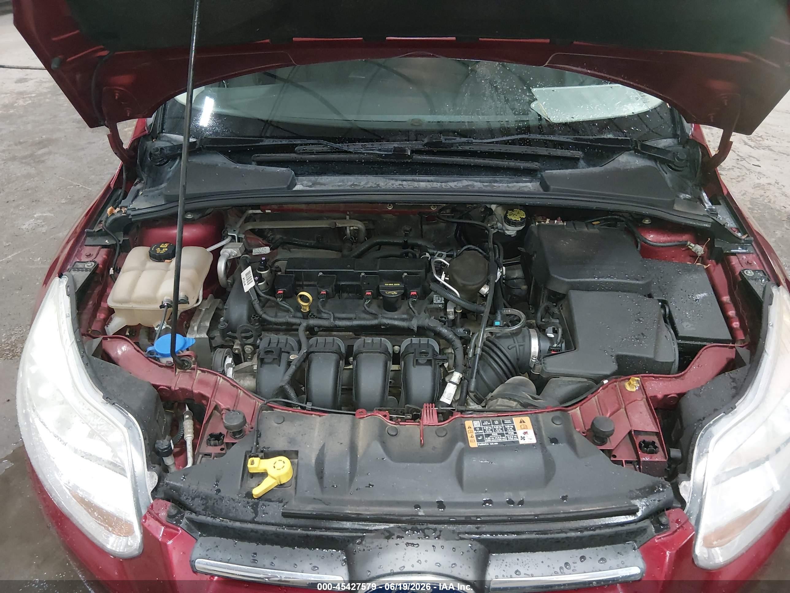 2014 Ford Focus Se Maroon vin: 1FADP3F27EL373863