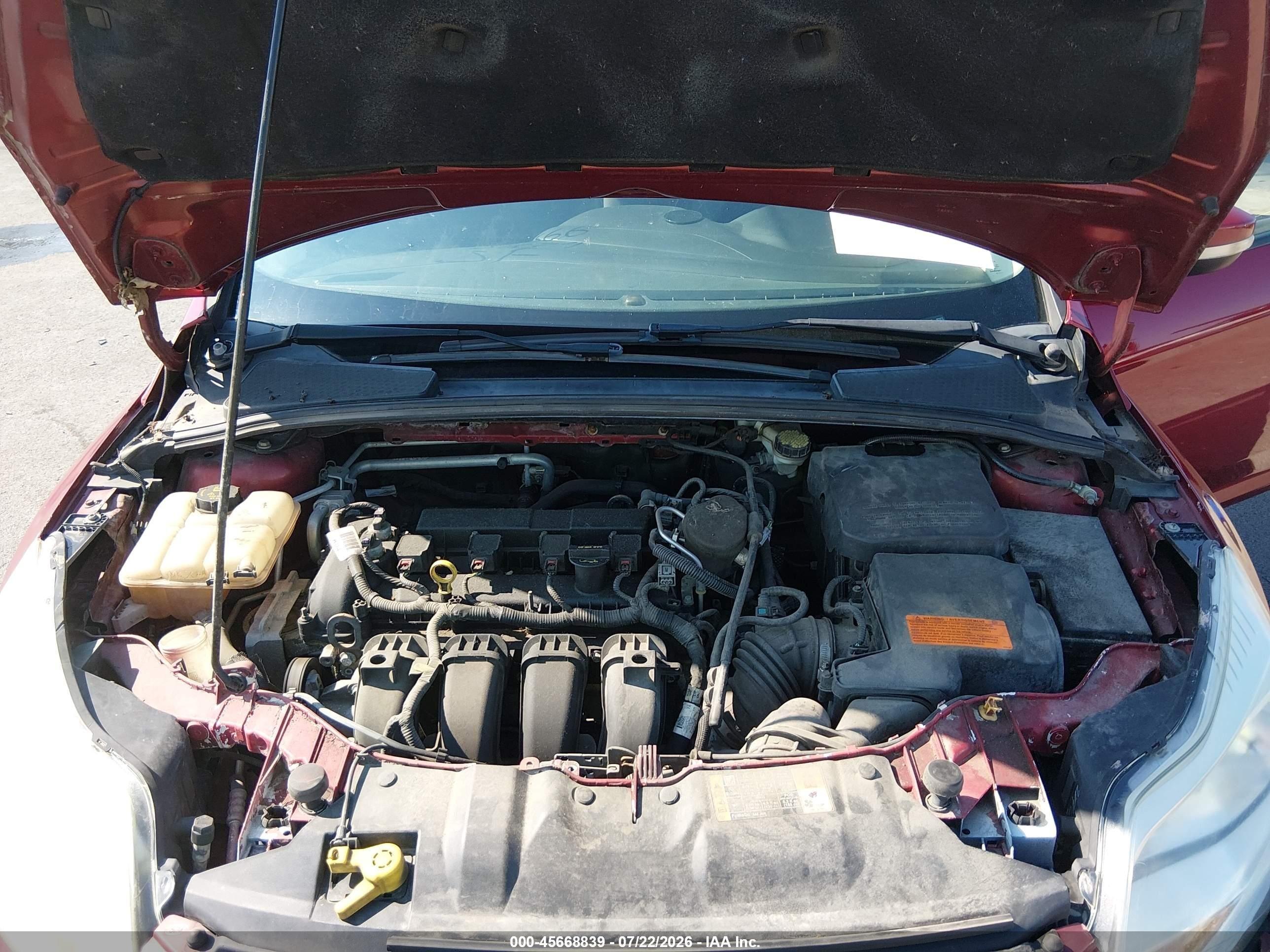2014 Ford Focus Se Red vin: 1FADP3F27EL388380