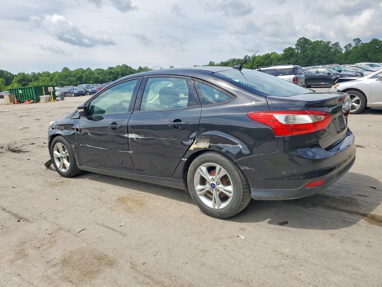 2014 Ford Focus Se Black vin: 1FADP3F27EL390002