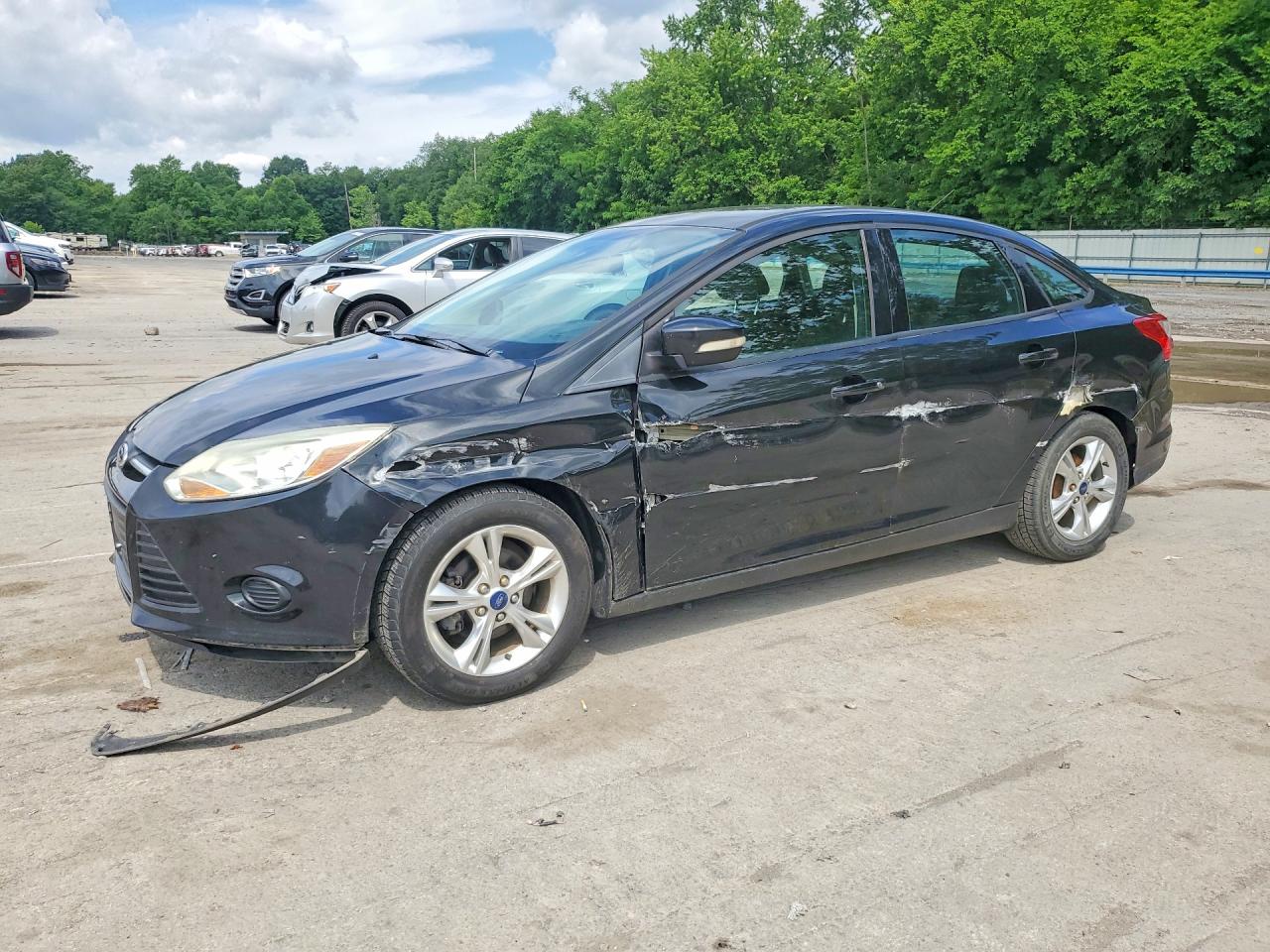 2014 Ford Focus Se Black vin: 1FADP3F27EL390002