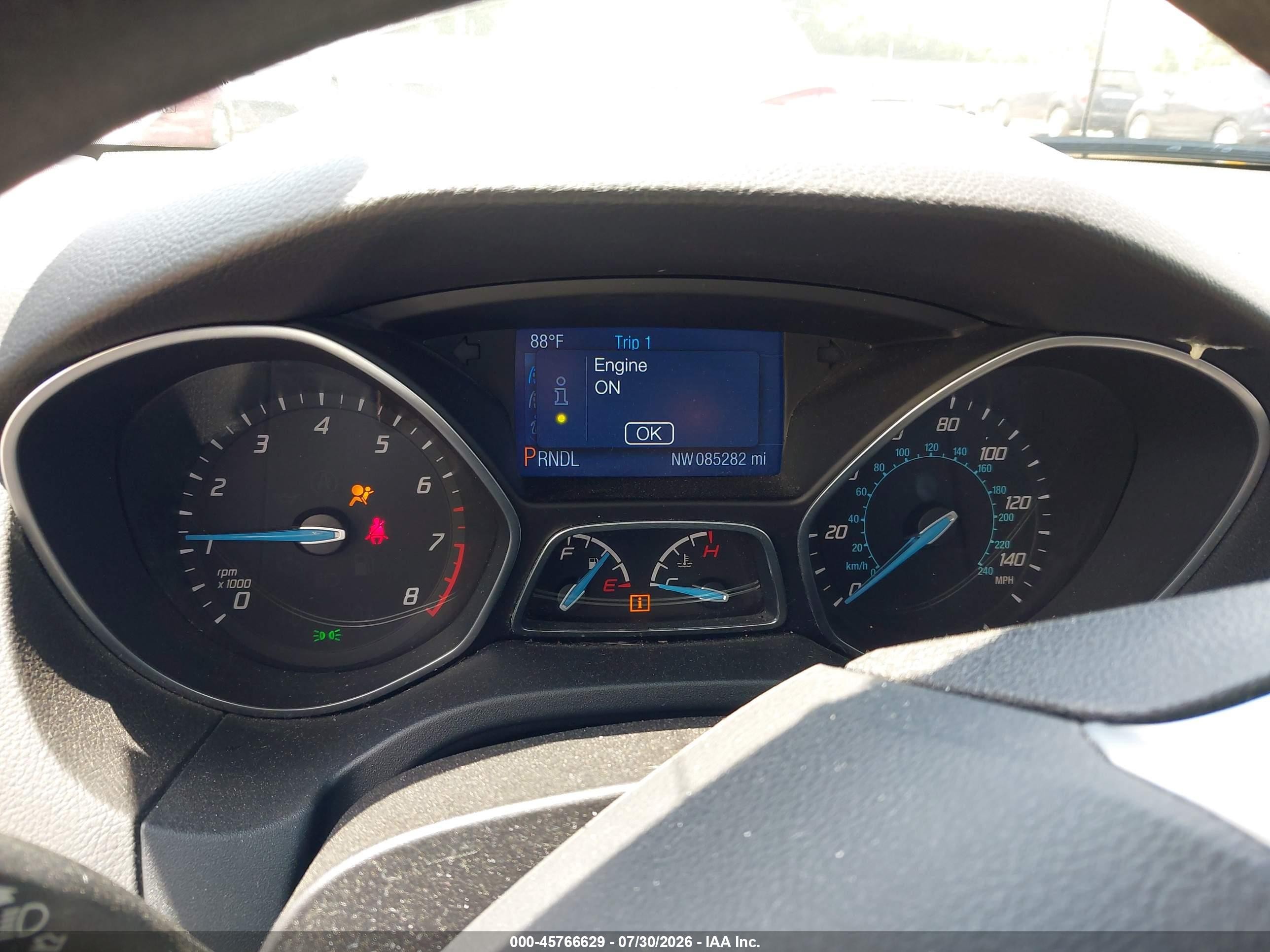 2014 Ford Focus Se White vin: 1FADP3F27EL397631