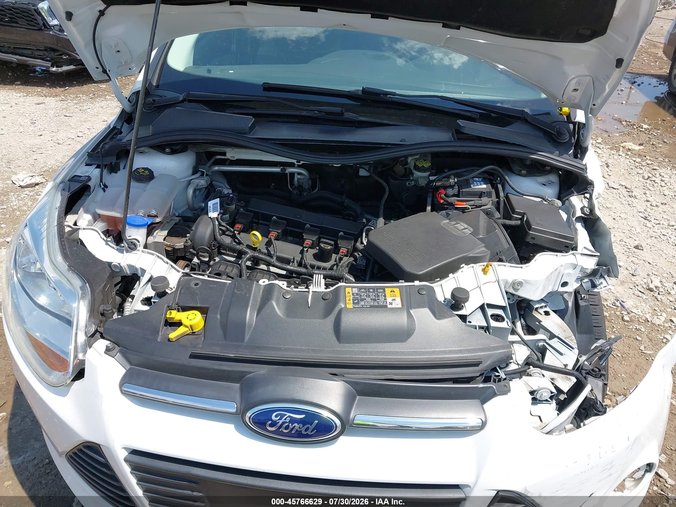 2014 Ford Focus Se White vin: 1FADP3F27EL397631